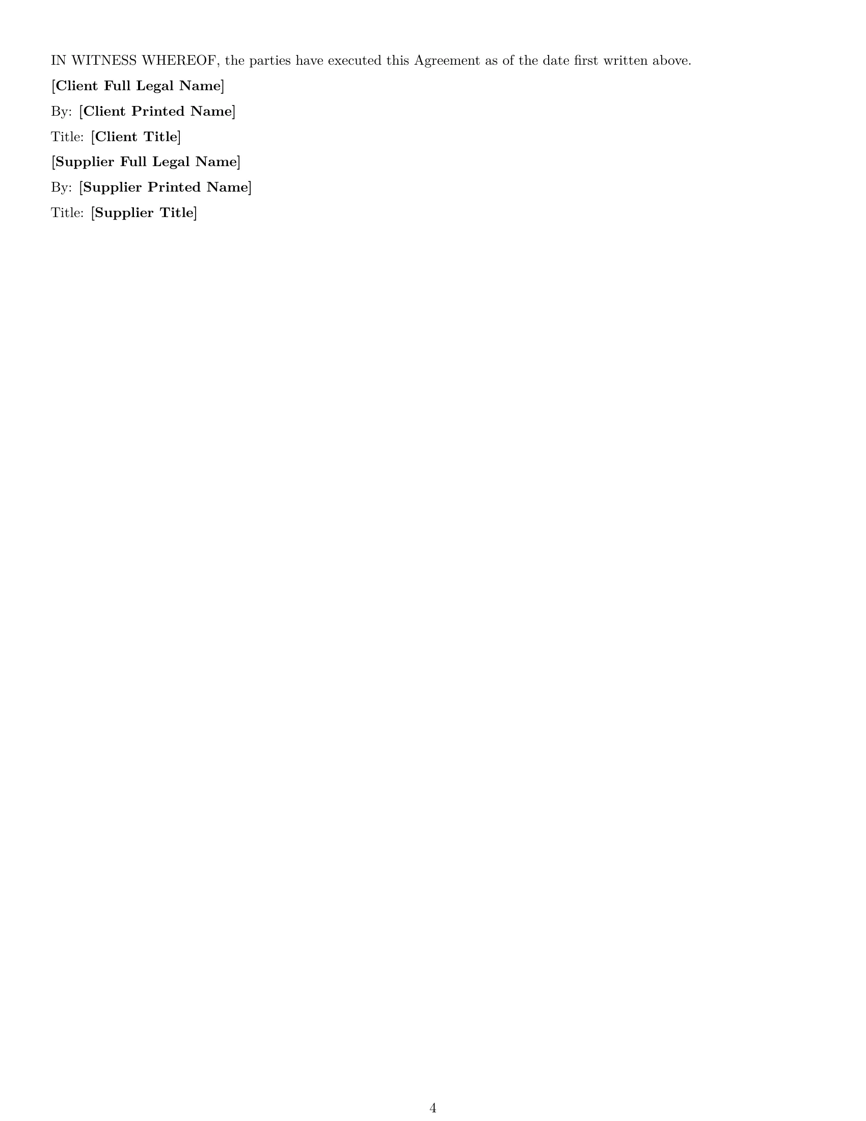 Preview page 4 of Free New Mexico supplier nda template