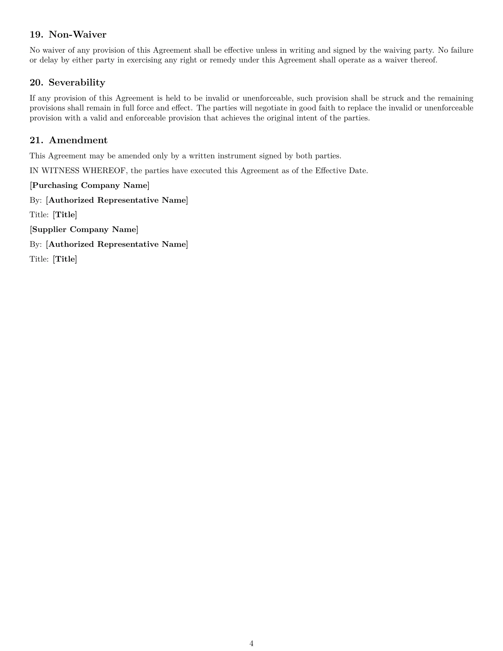Preview page 4 of Free New York supplier nda template