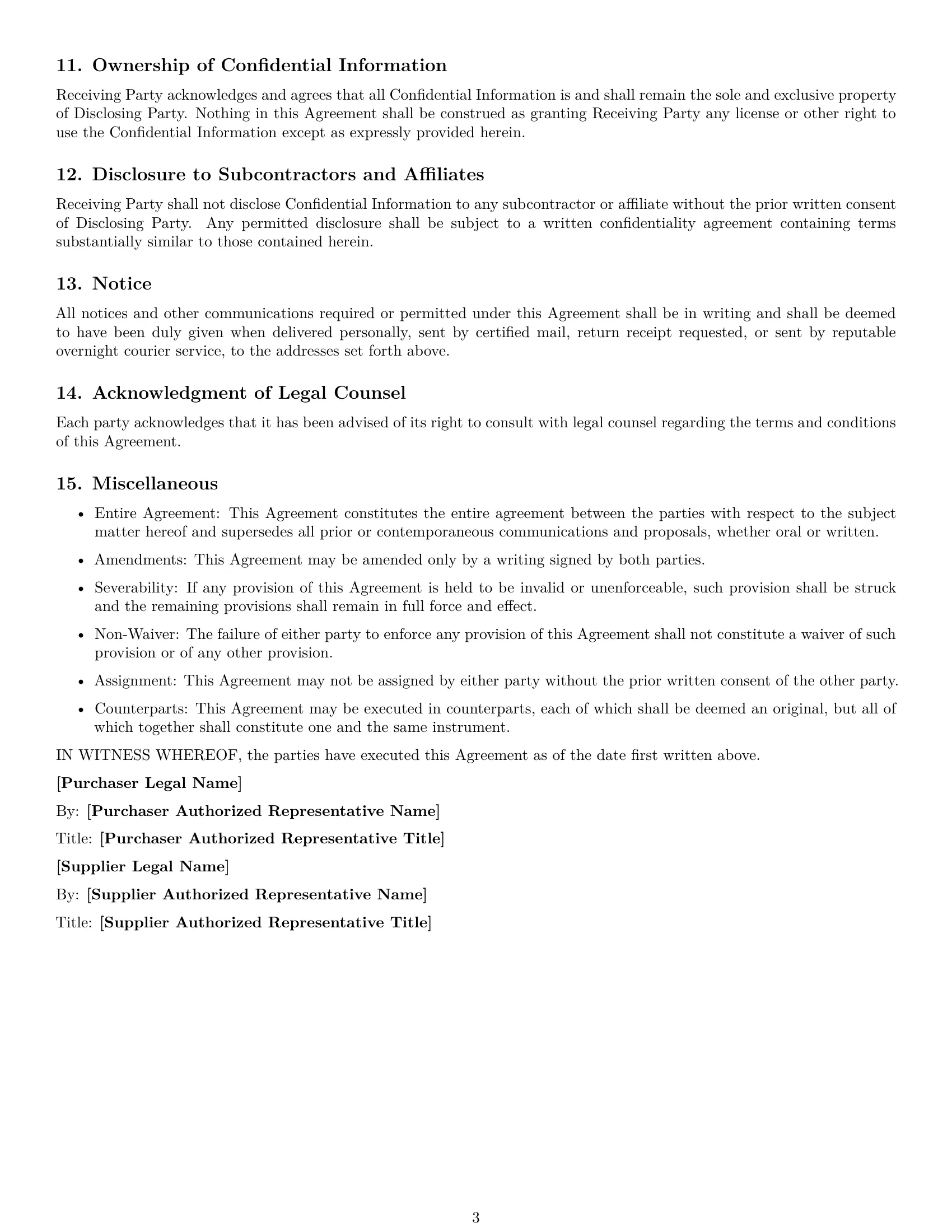 Preview page 3 of Free Rhode Island supplier nda template