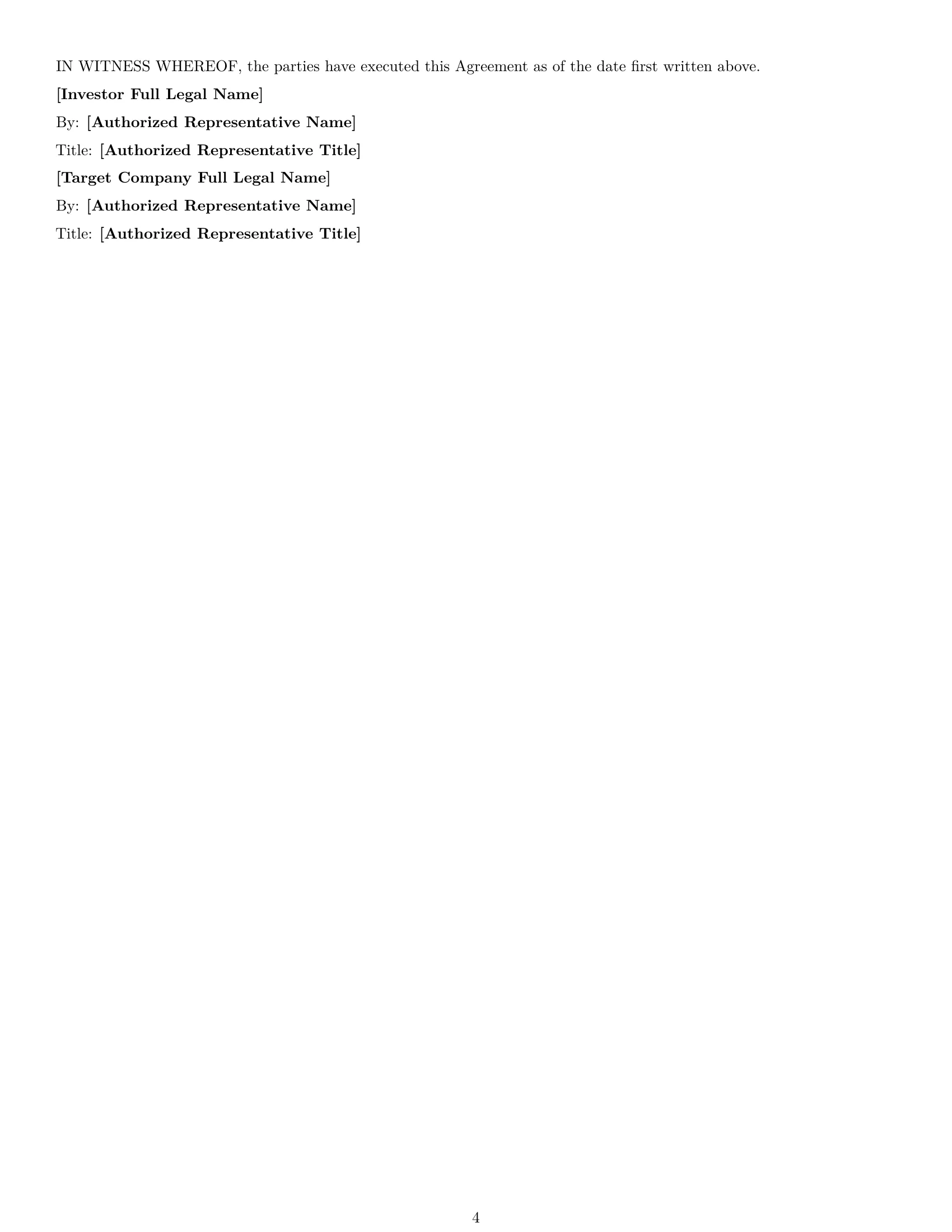 Preview page 4 of Free Oklahoma investor nda template