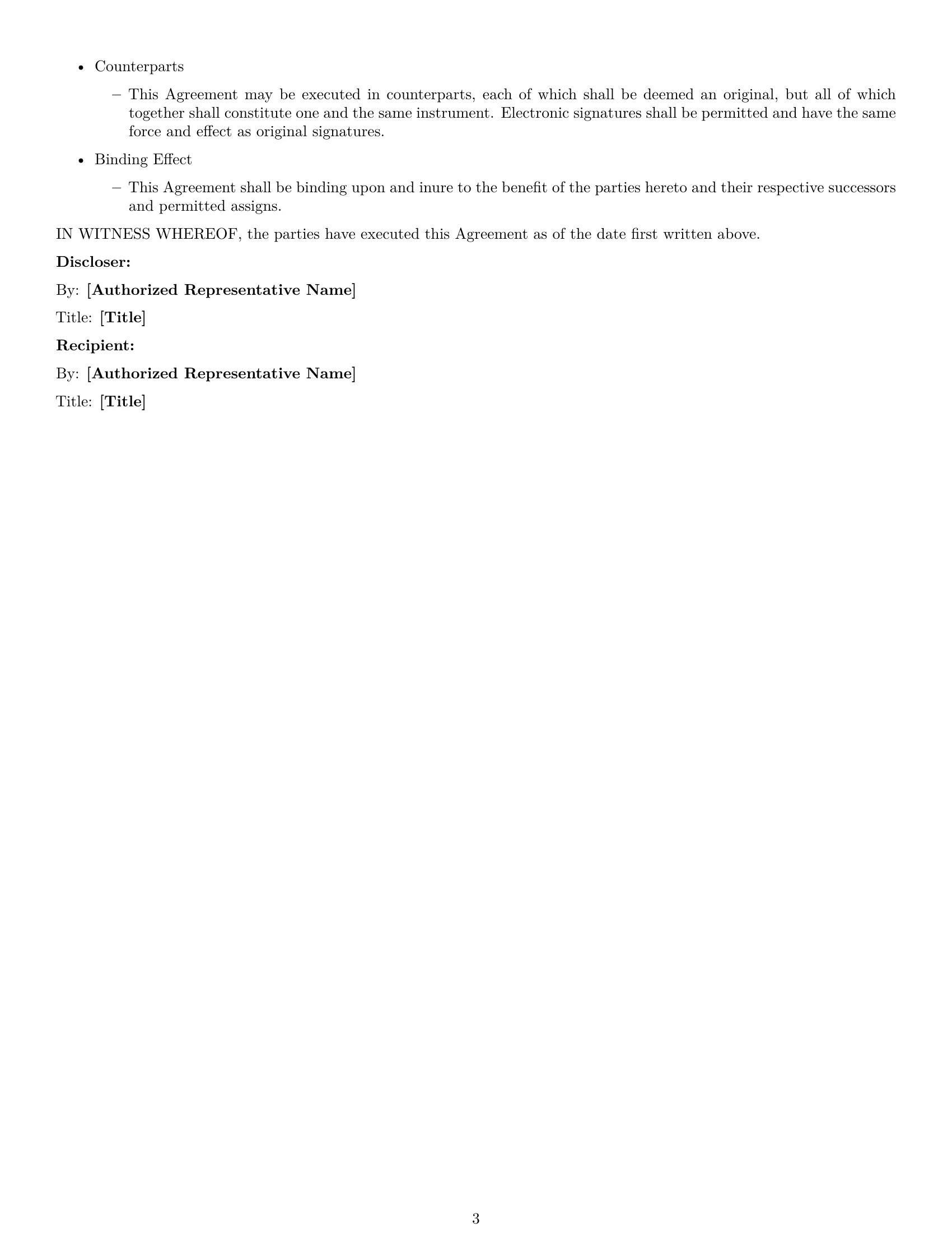 Preview page 3 of Free Pennsylvania investor nda template
