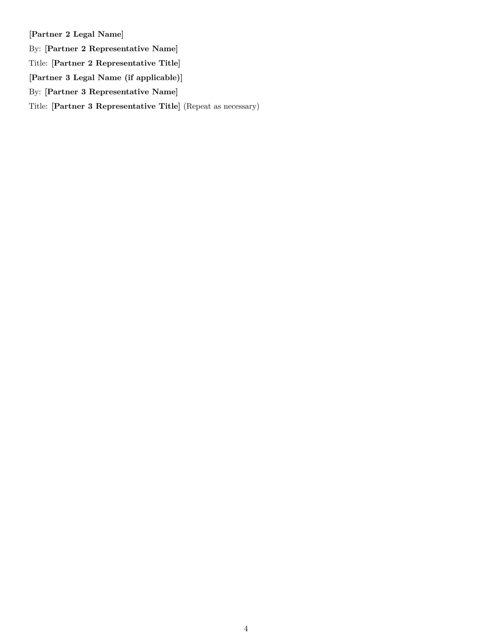 Preview page 4 of Free South Carolina partnership nda template