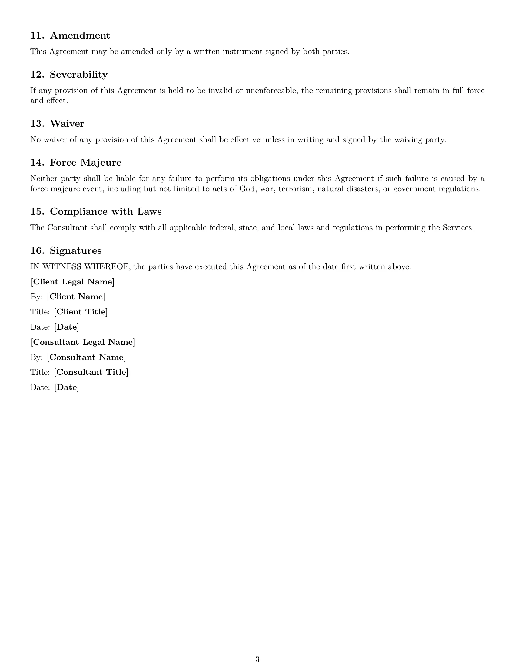 Preview page 3 of Free Maryland consulting independent contractor agreement template