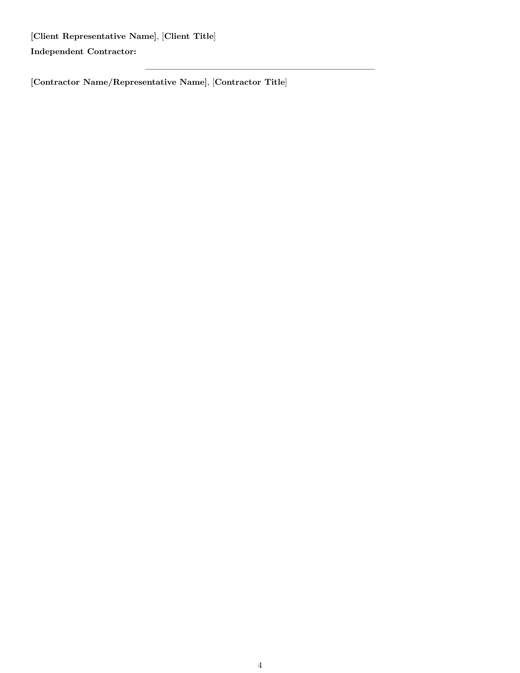 Preview page 4 of Free Oklahoma IT independent contractor agreement template