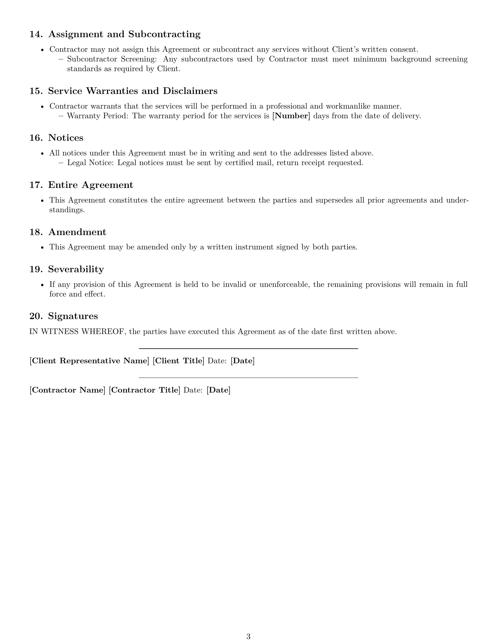 Preview page 3 of Free Florida IT independent contractor agreement template