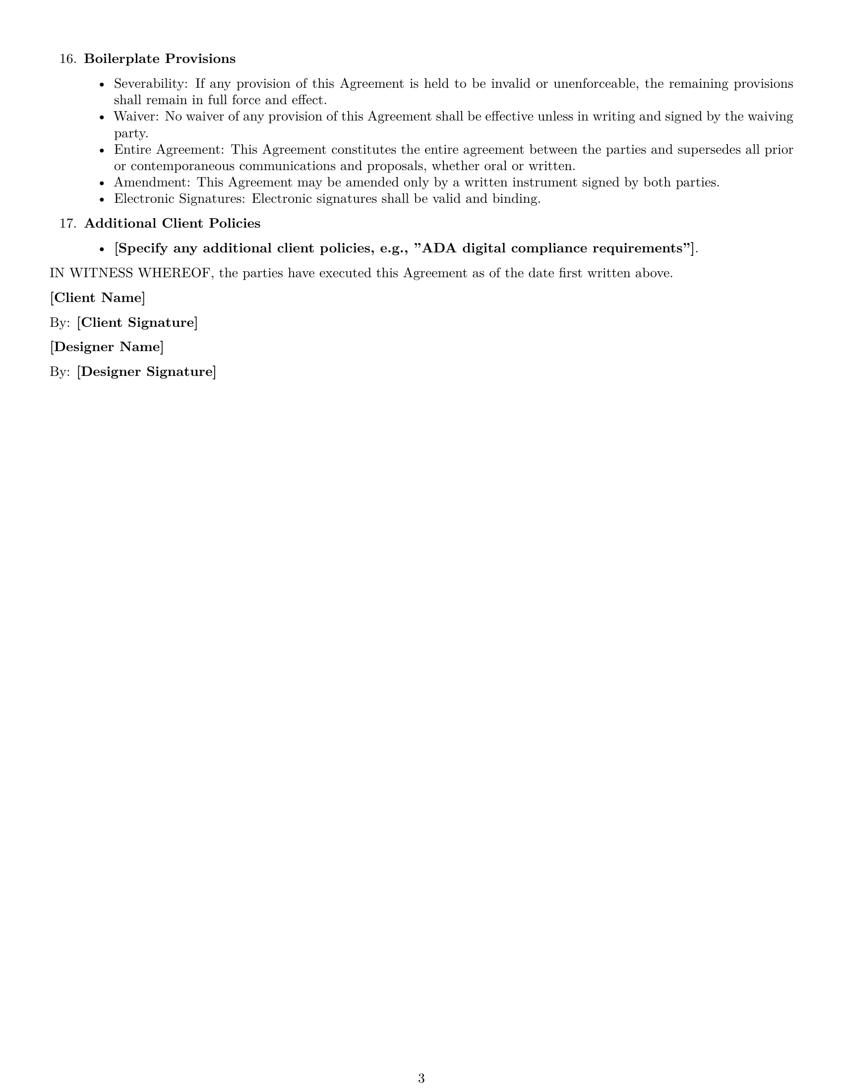 Preview page 3 of Free New York design independent contractor agreement template