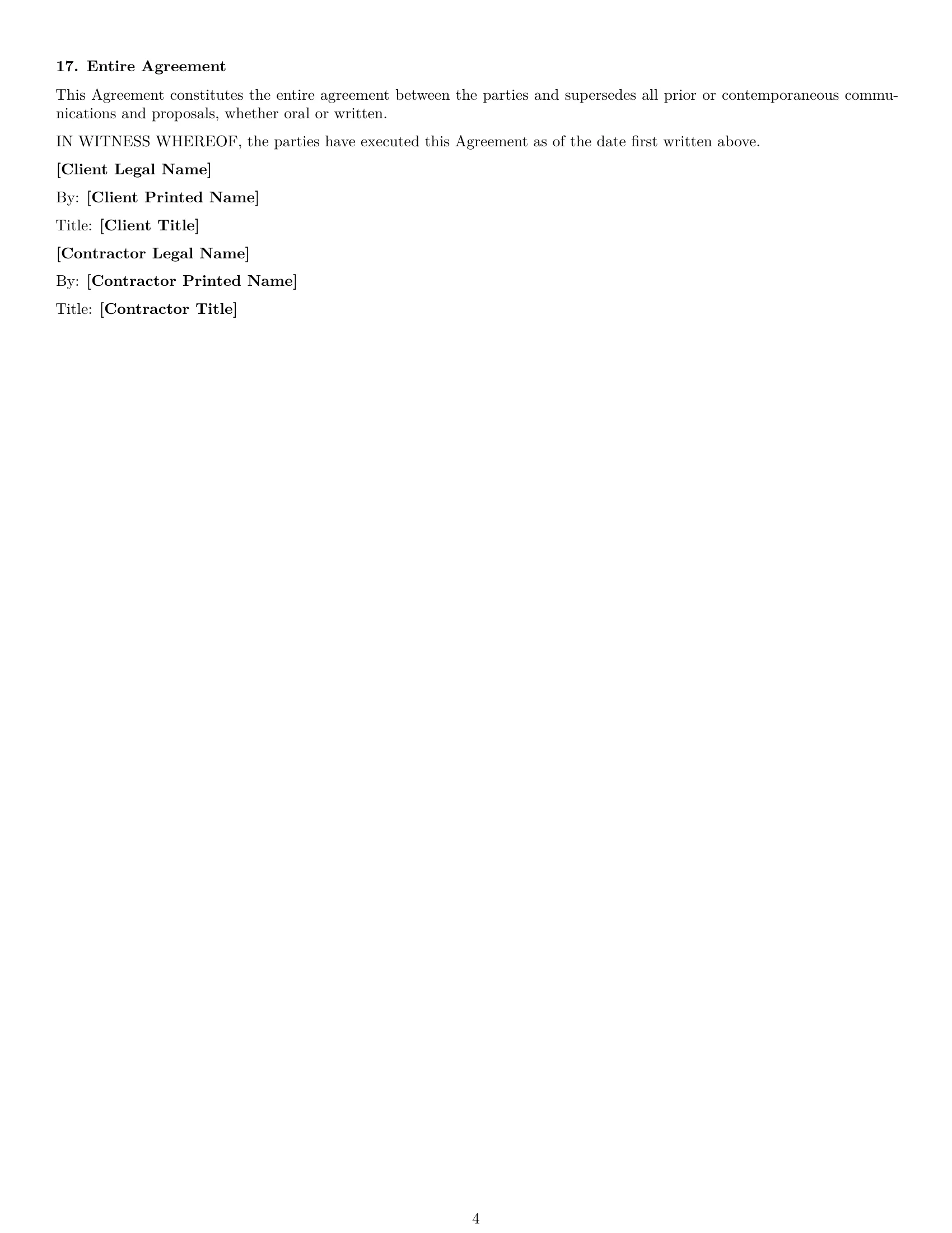 Preview page 4 of Free Rhode Island marketing independent contractor agreement template