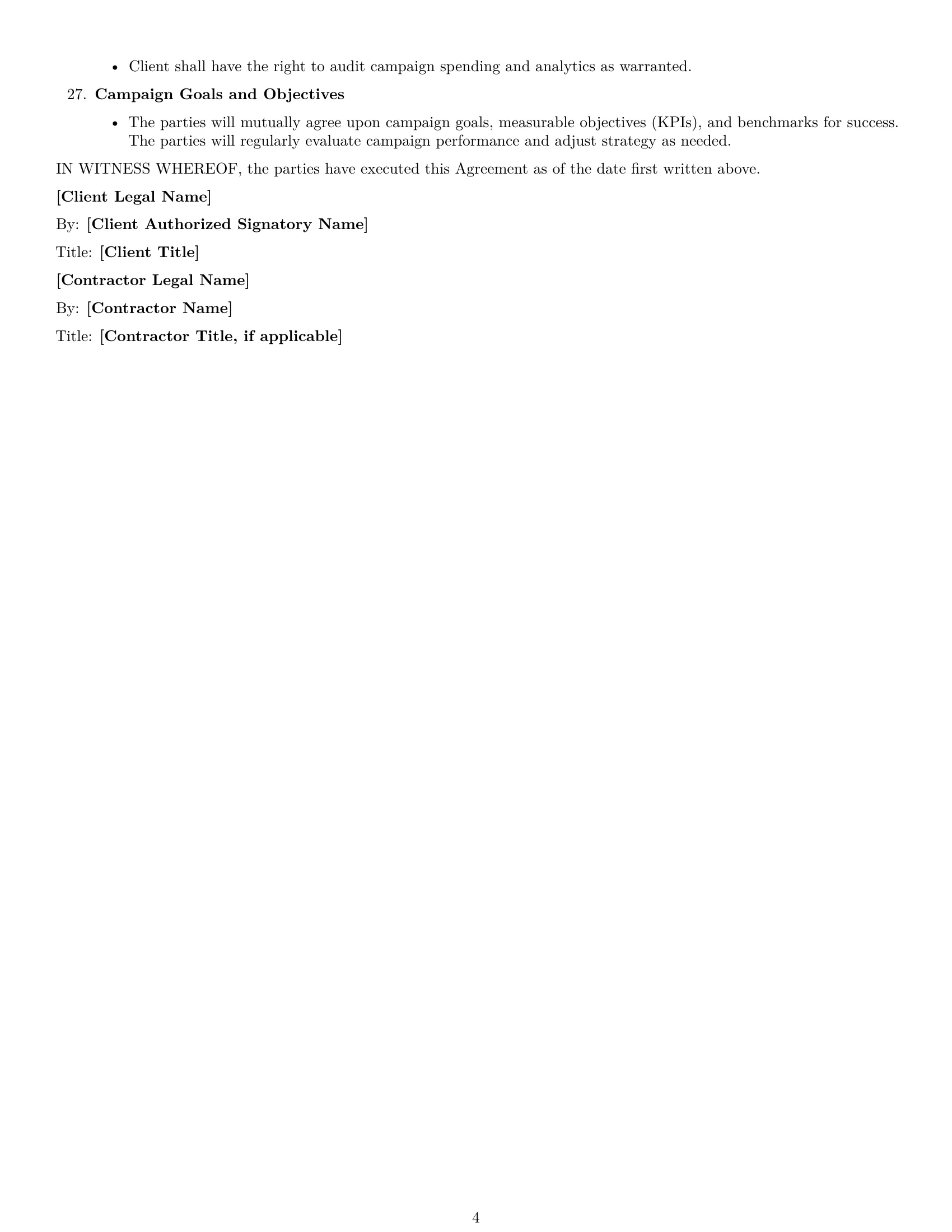 Preview page 4 of Free Delaware marketing independent contractor agreement template