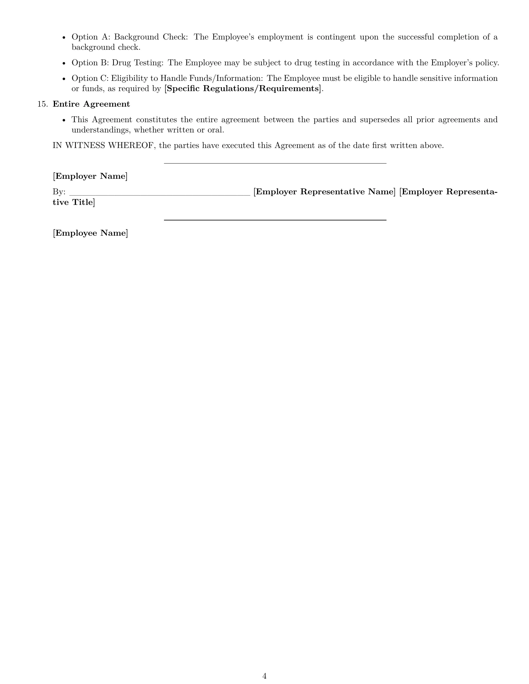 Preview page 4 of Free Kentucky office assistant employment contract template