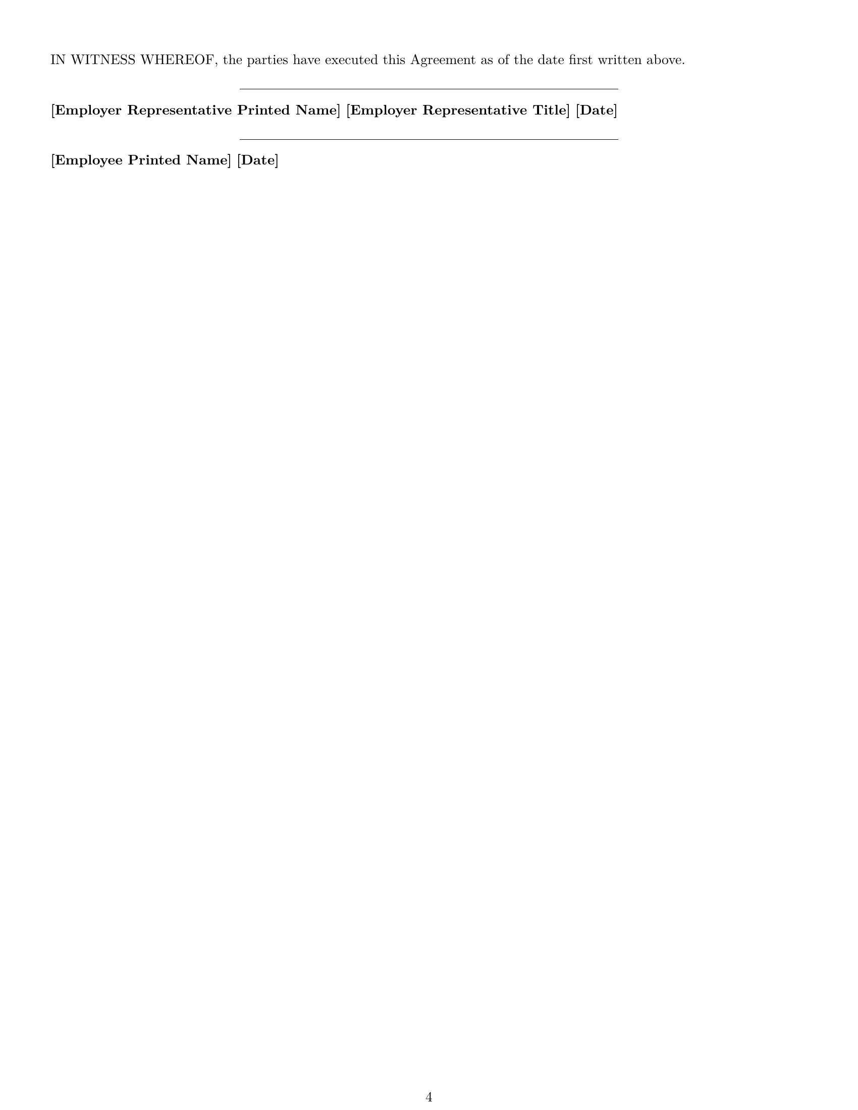 Preview page 4 of Free Missouri office assistant employment contract template