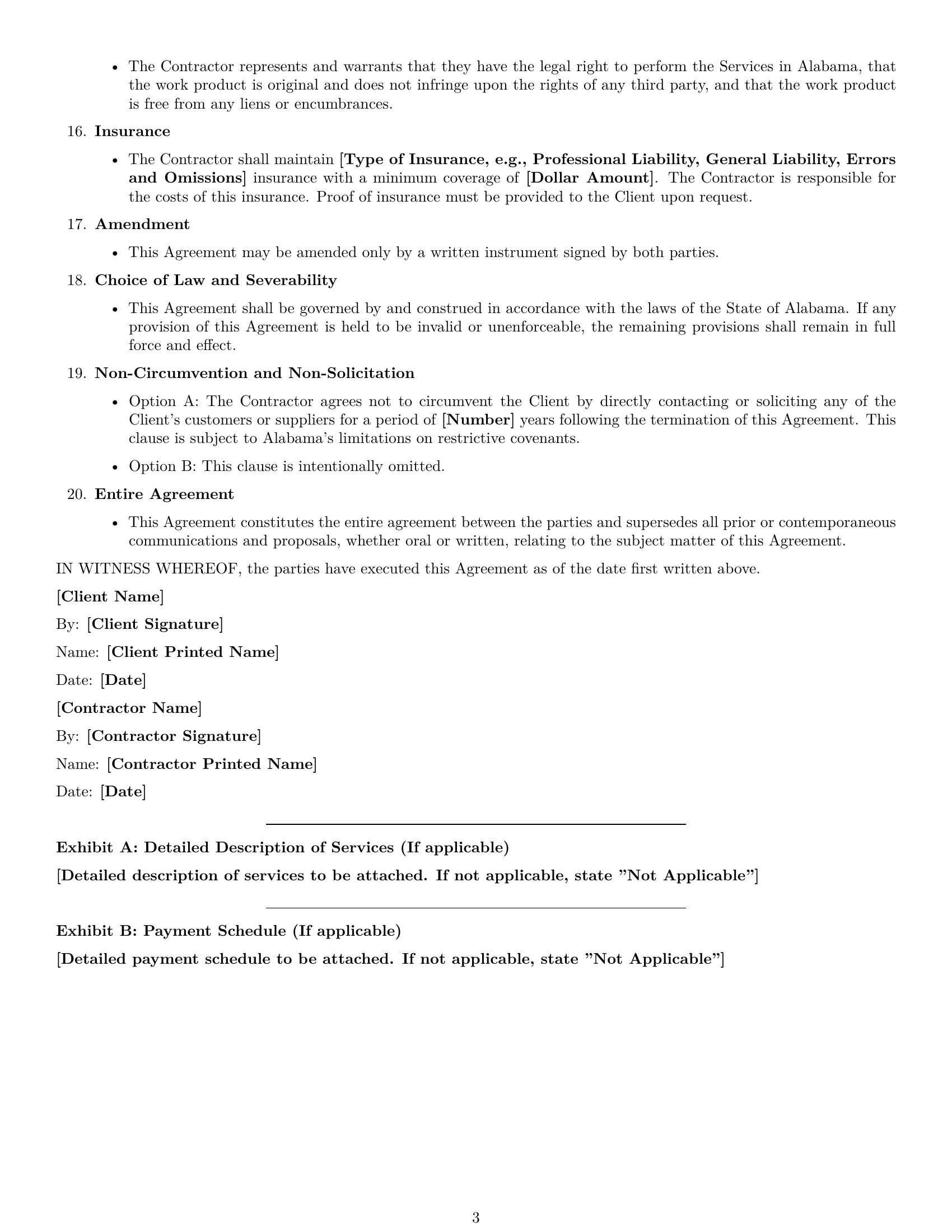 Preview page 3 of Free Alabama creative independent contractor agreement template