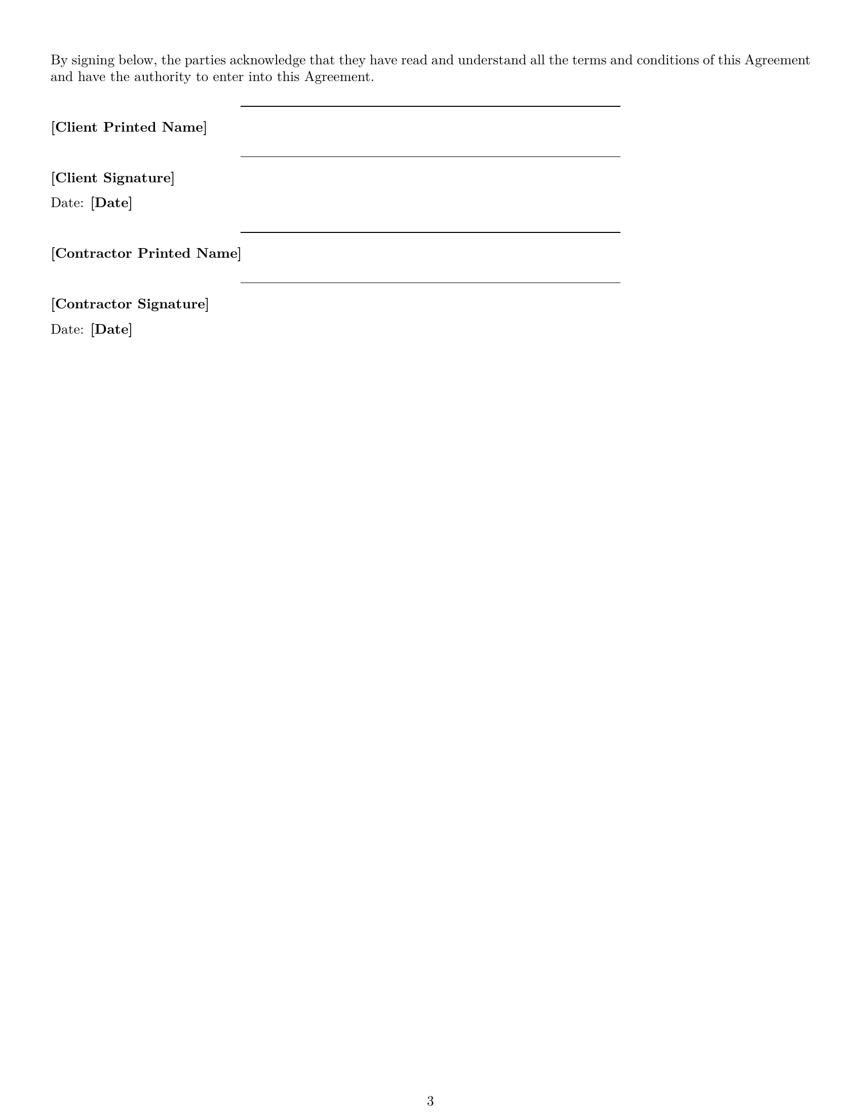Preview page 3 of Free North Dakota creative independent contractor agreement template