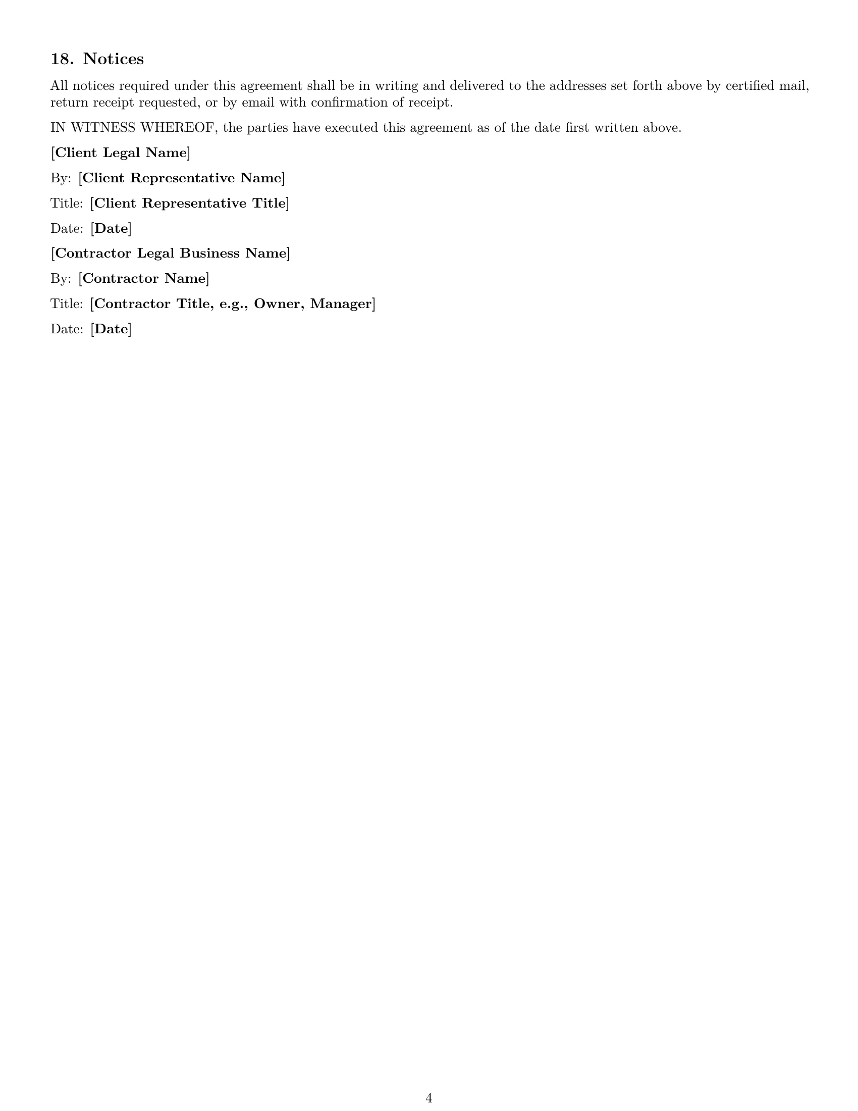 Preview page 4 of Free Wyoming creative independent contractor agreement template