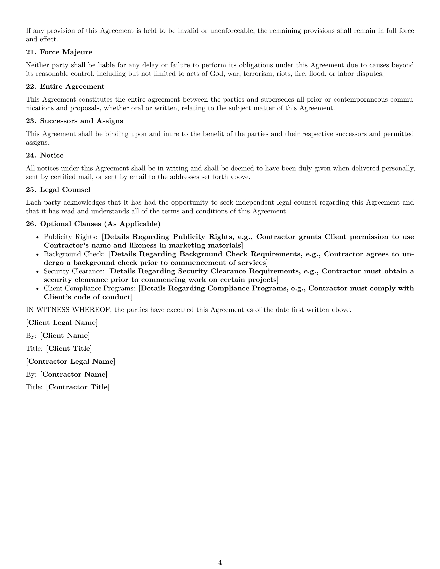 Preview page 4 of Free Colorado creative independent contractor agreement template