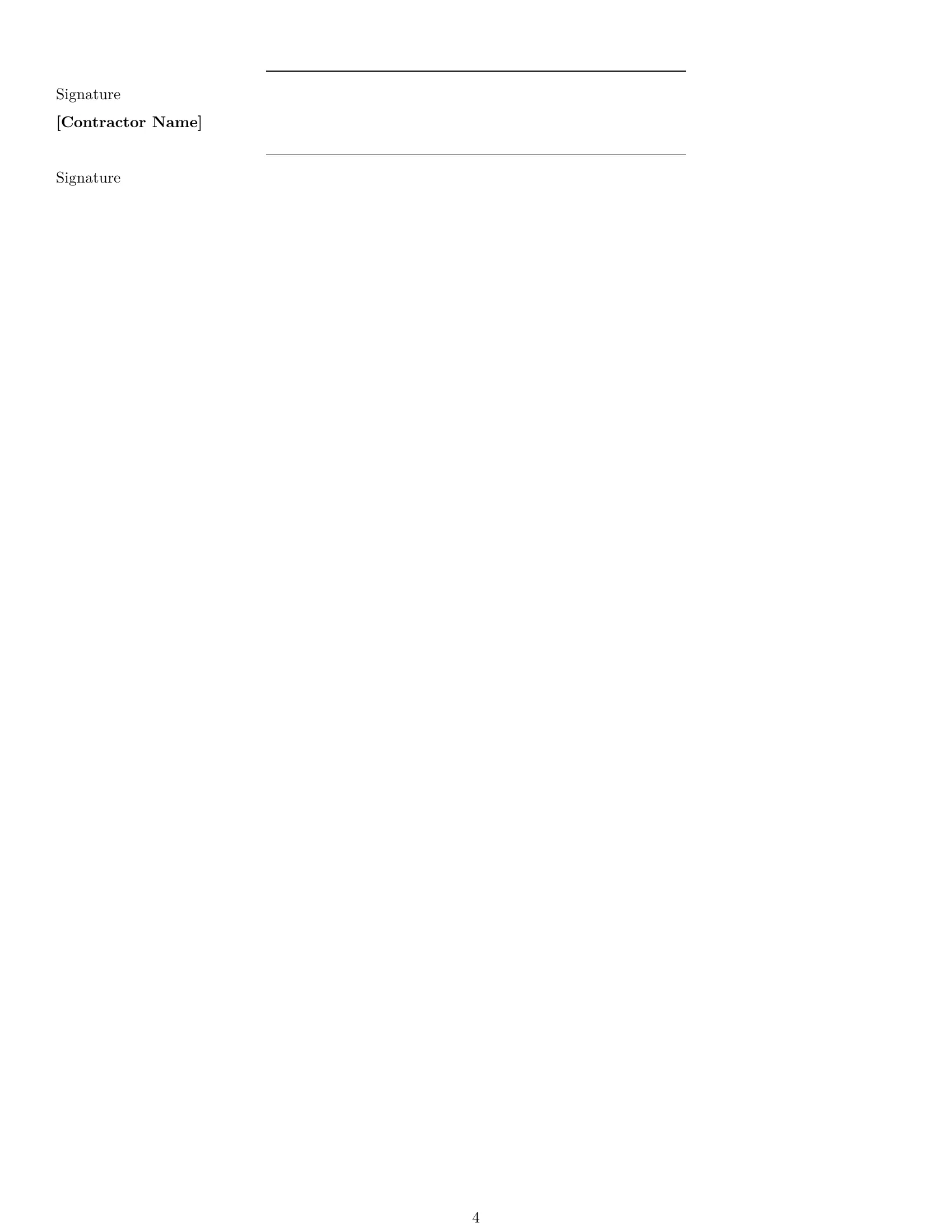 Preview page 4 of Free Michigan maintenance independent contractor agreement template