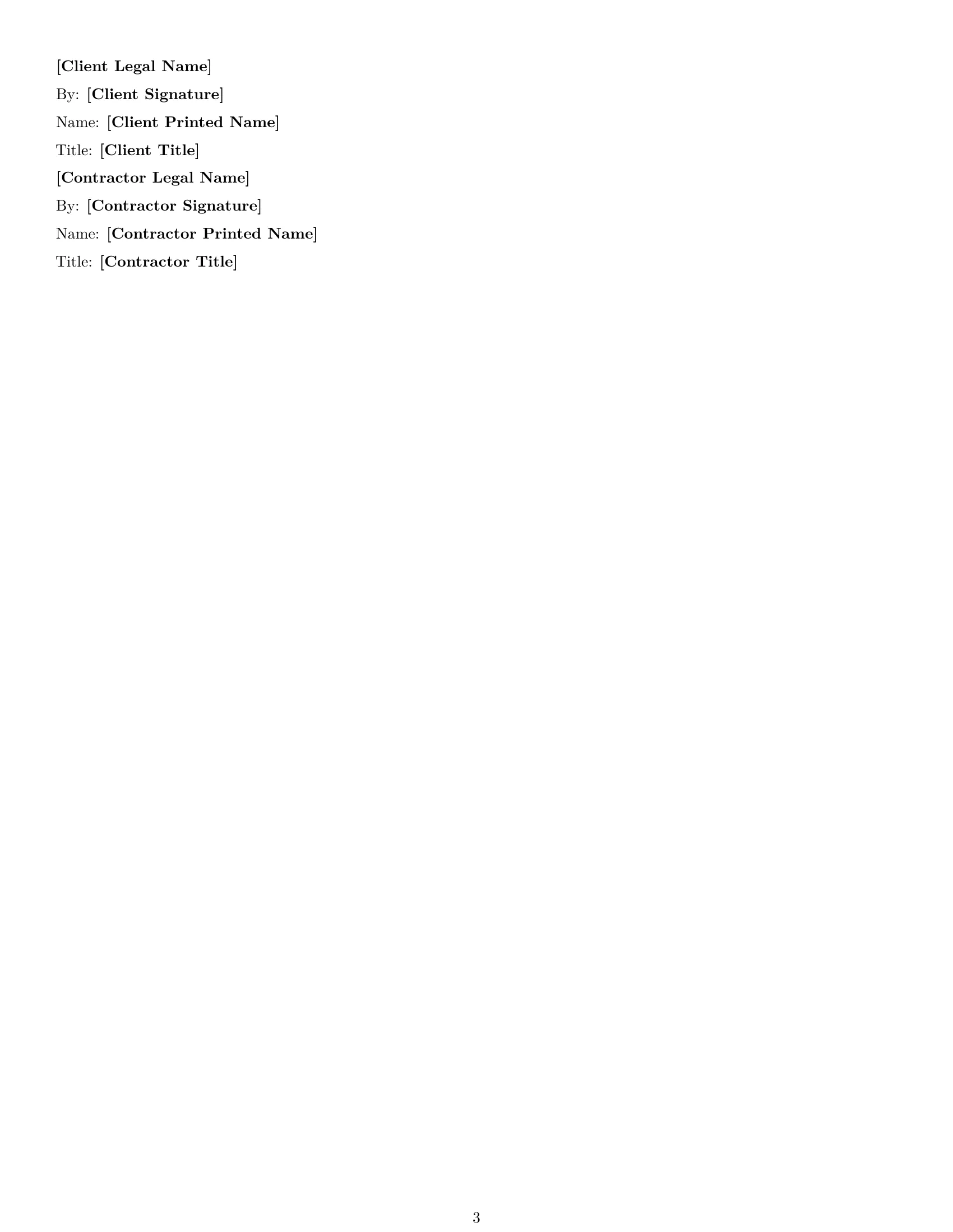 Preview page 3 of Free Colorado maintenance independent contractor agreement template