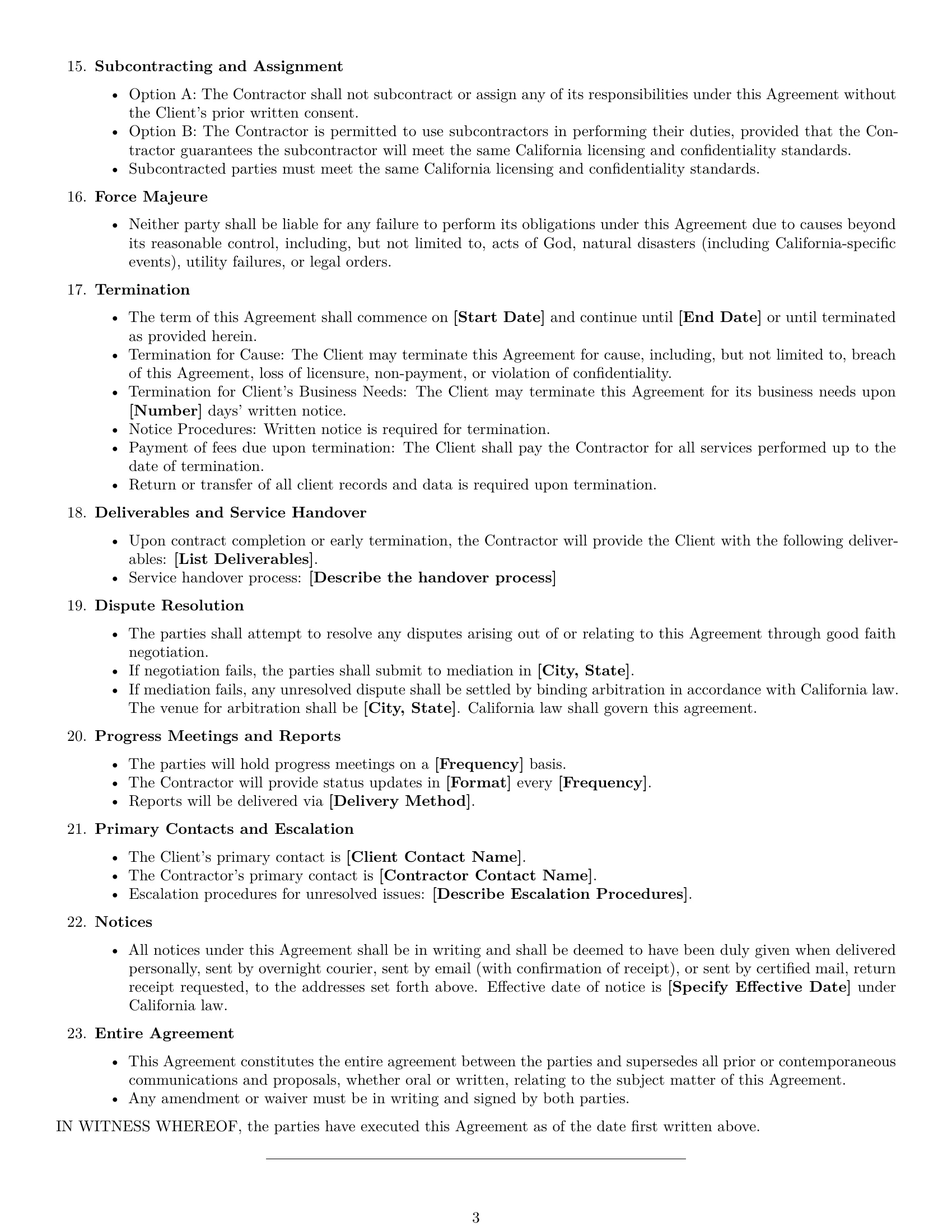 Preview page 3 of Free California accounting independent contractor agreement template