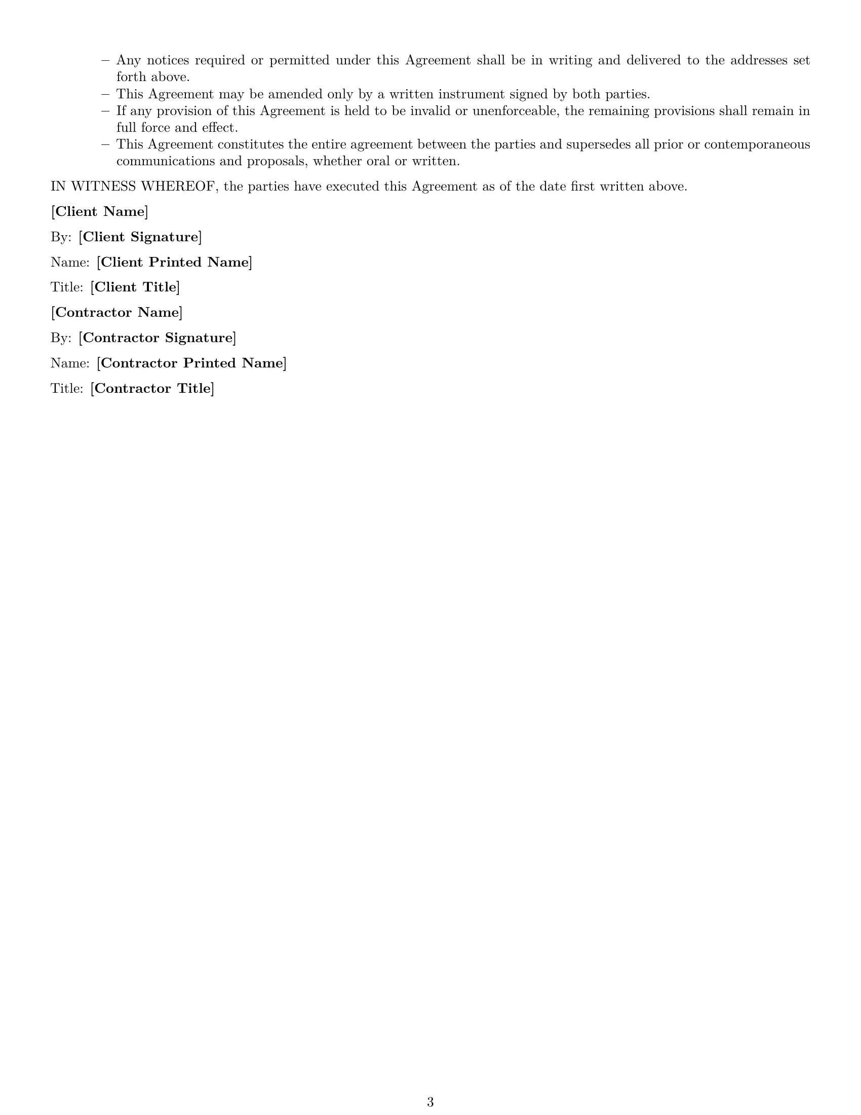 Preview page 3 of Free Colorado accounting independent contractor agreement template