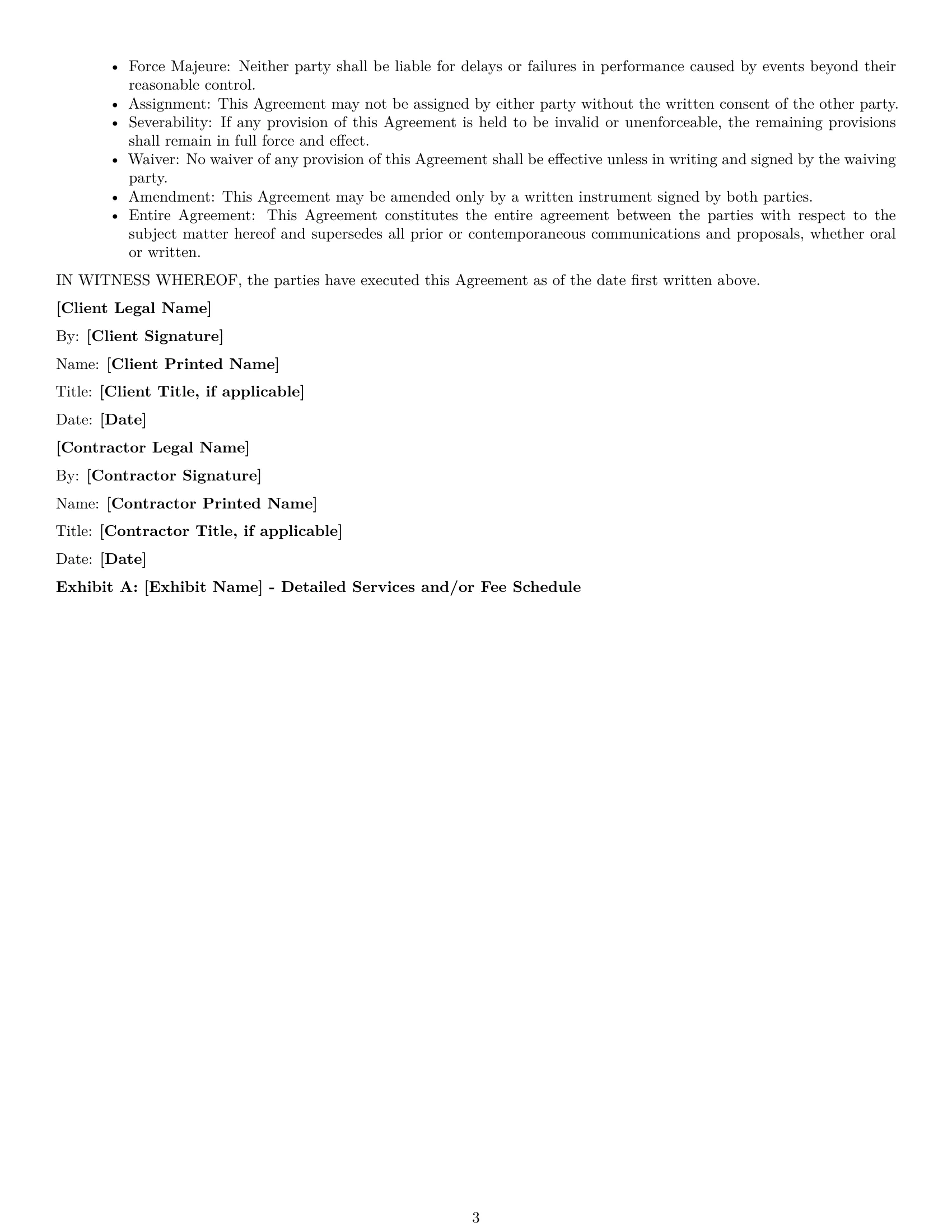Preview page 3 of Free South Dakota hr independent contractor agreement template