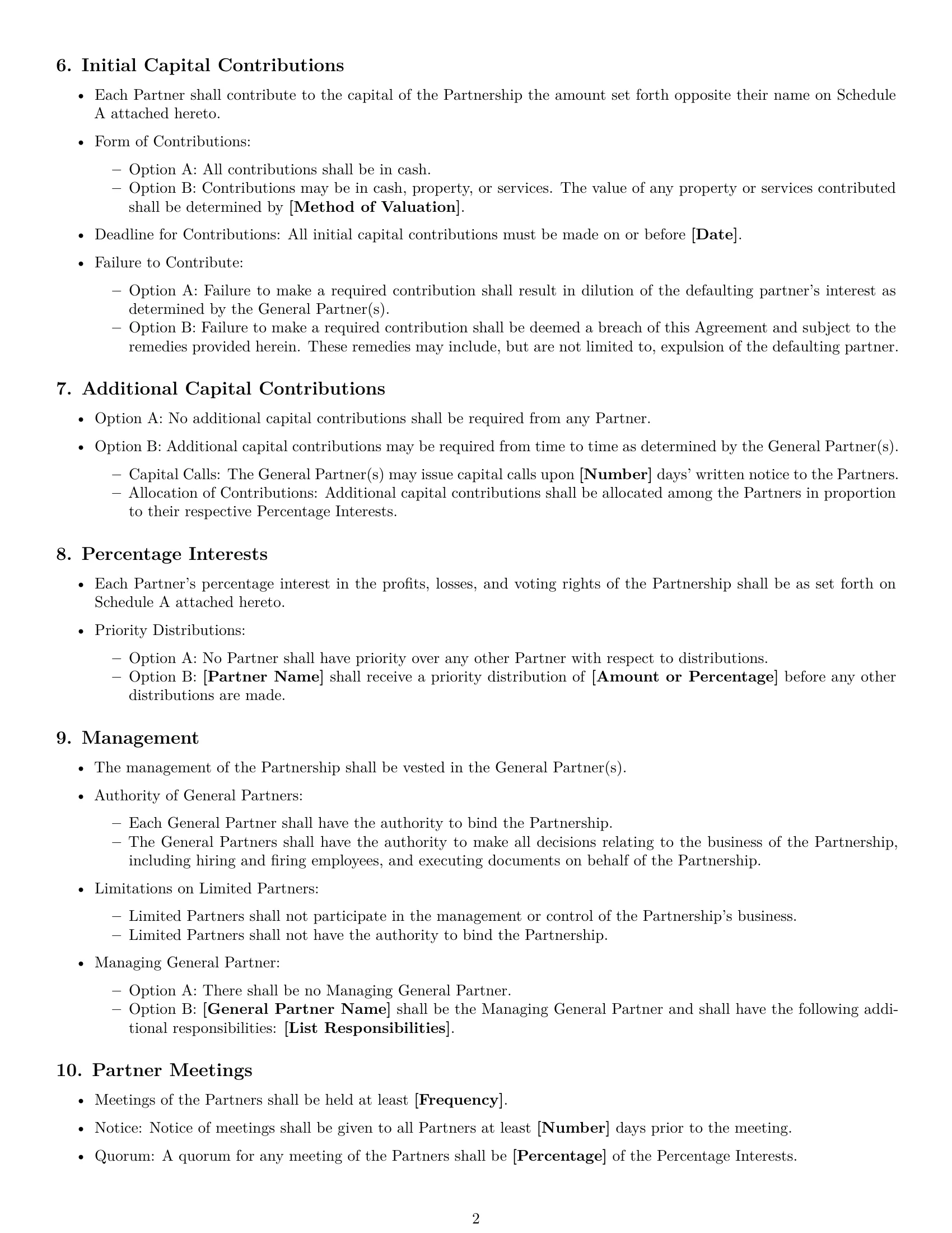 Preview page 2 of Free California limited partnership agreement template
