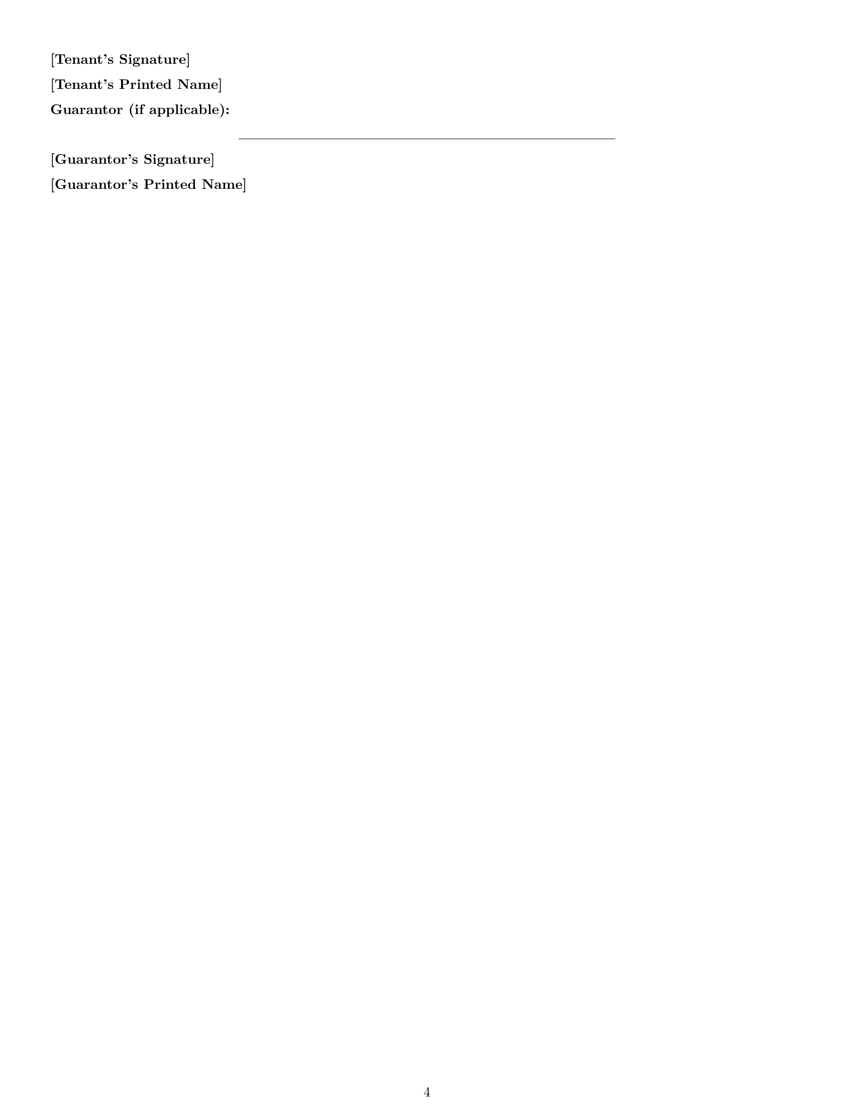 Preview page 4 of Free Georgia commercial lease agreement template