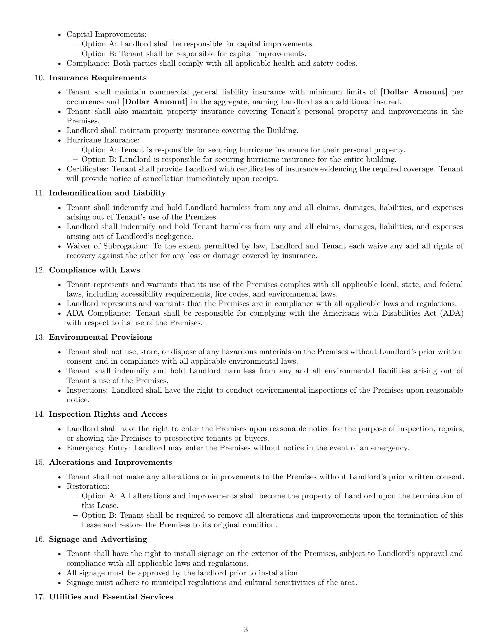 Preview page 3 of Free Hawaii commercial lease agreement template