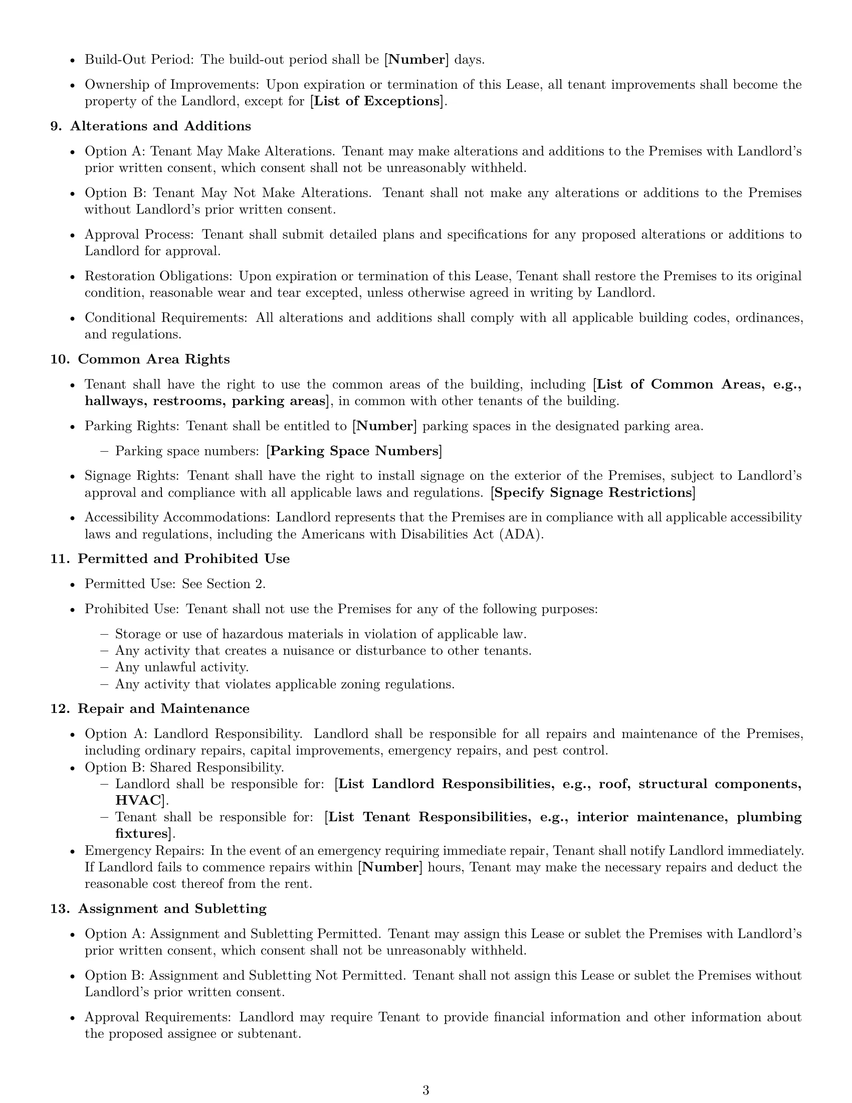 Preview page 3 of Free New Hampshire commercial lease agreement template