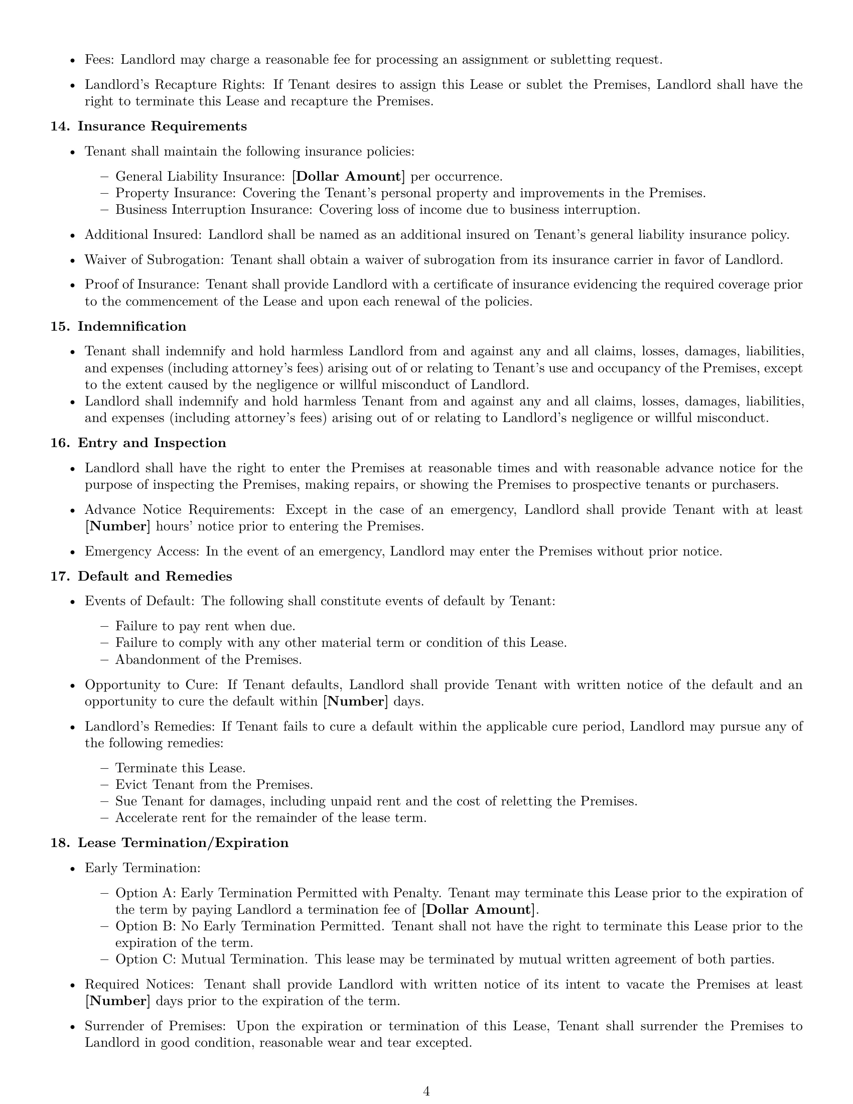 Preview page 4 of Free New Hampshire commercial lease agreement template