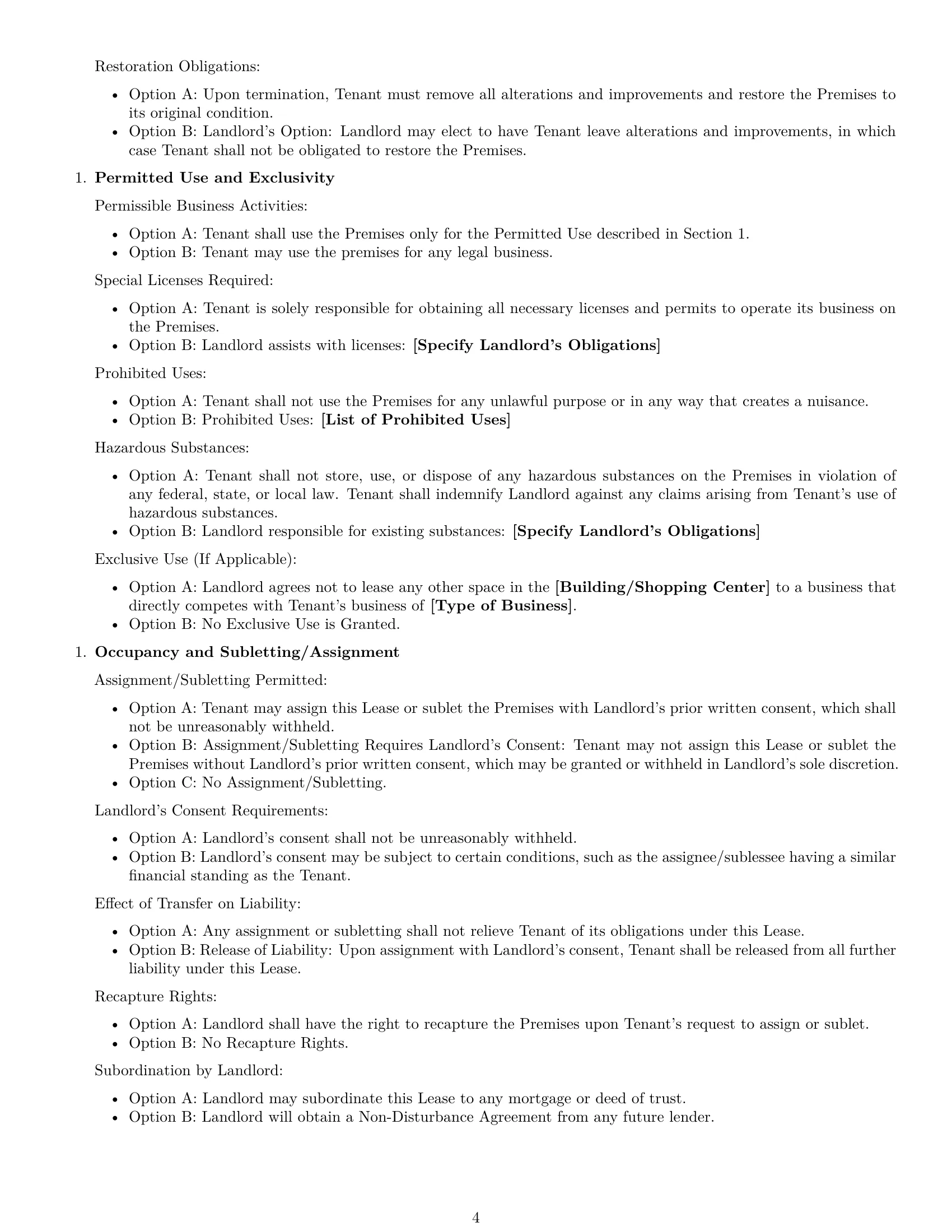Preview page 4 of Free New Mexico commercial lease agreement template