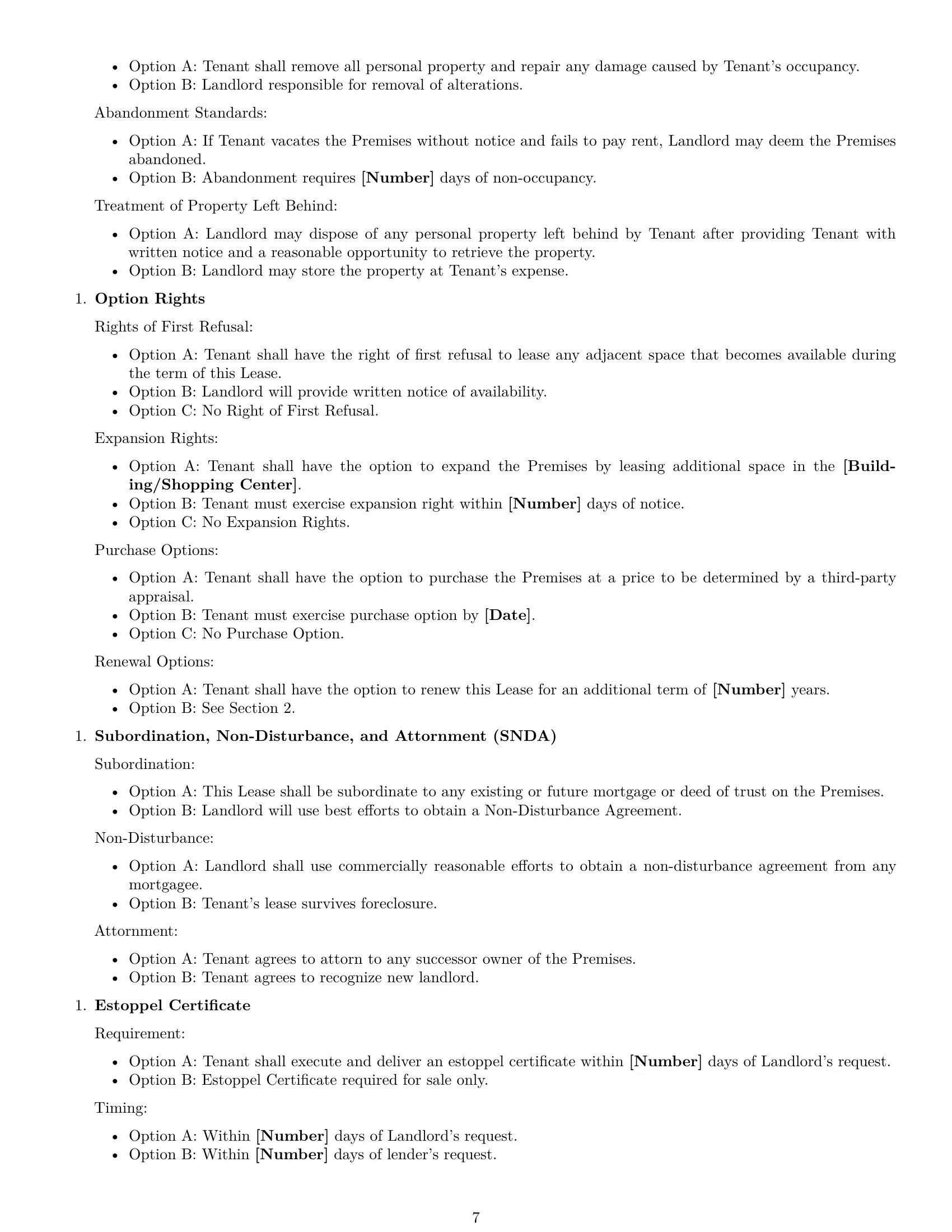 Preview page 7 of Free New Mexico commercial lease agreement template