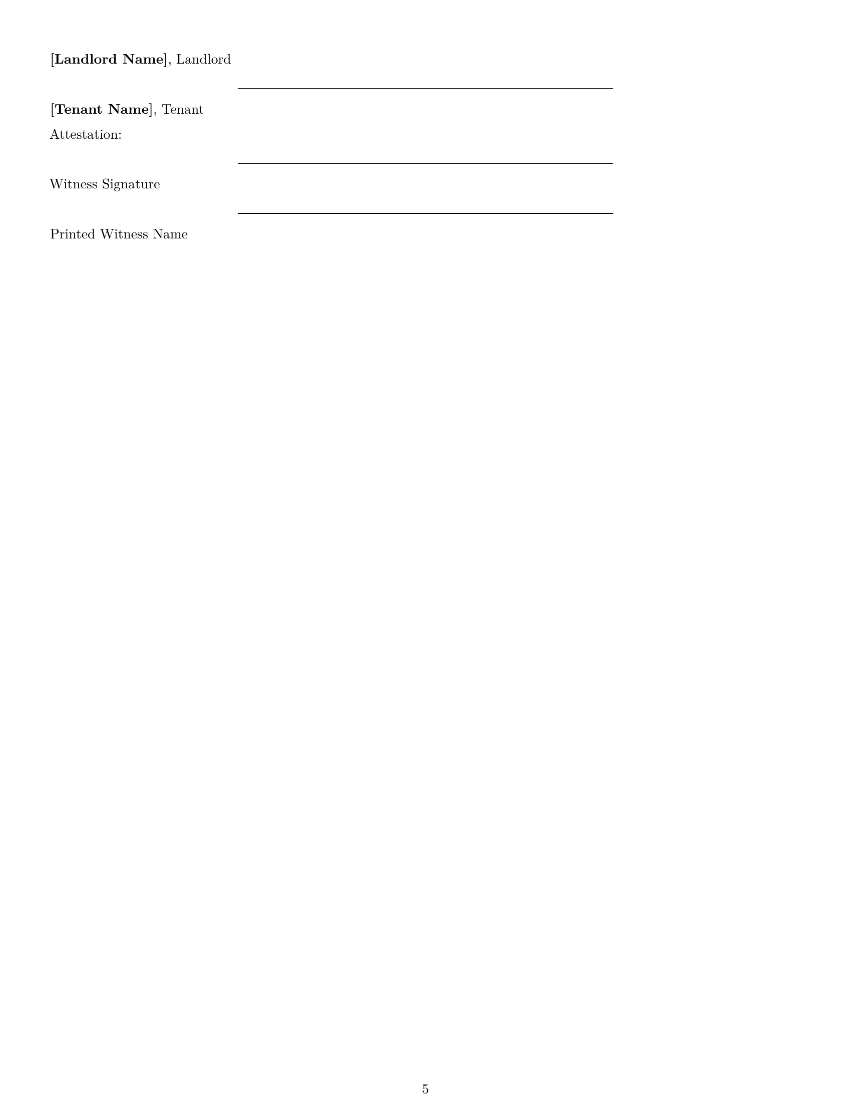 Preview page 5 of Free Pennsylvania commercial lease agreement template