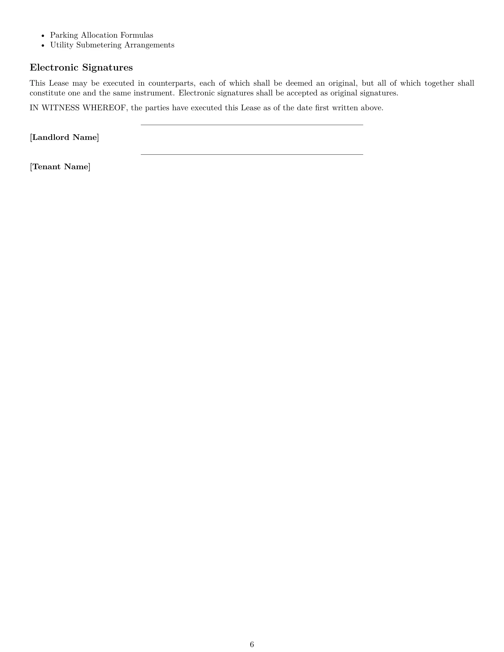 Preview page 6 of Free Arkansas commercial lease agreement template