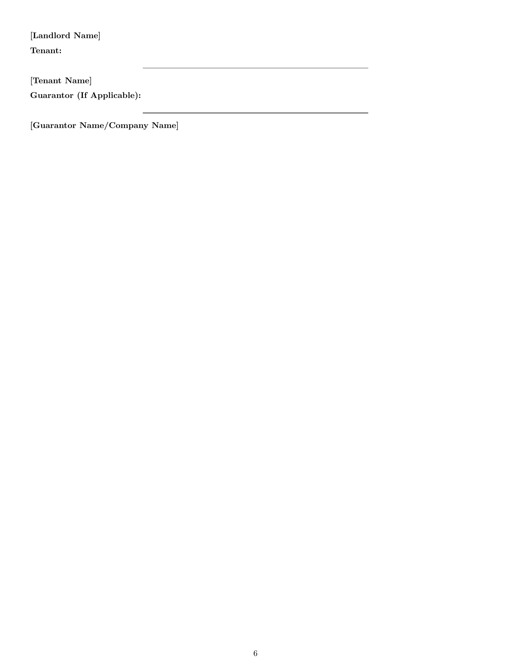 Preview page 6 of Free Tennessee commercial lease agreement template