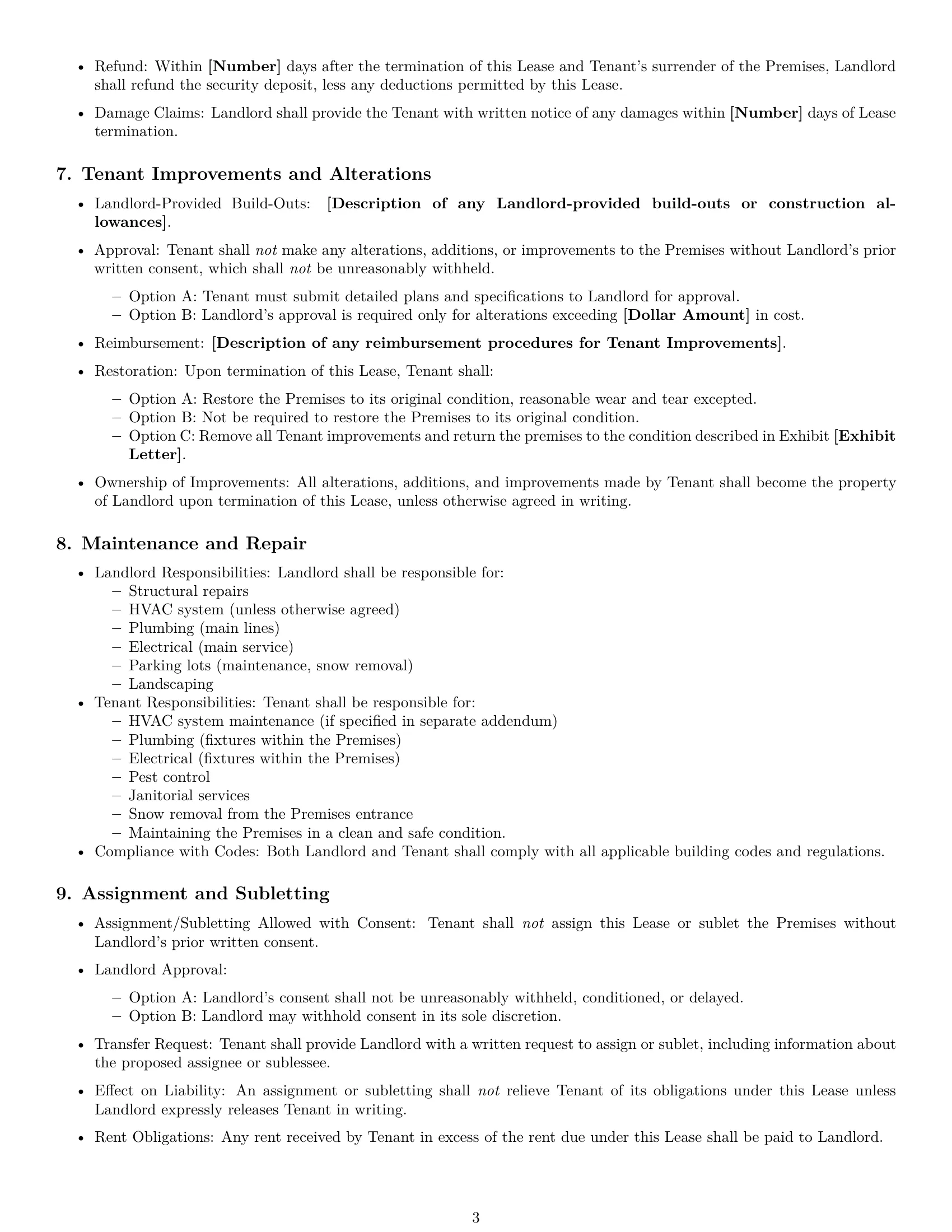 Preview page 3 of Free Wyoming commercial lease agreement template