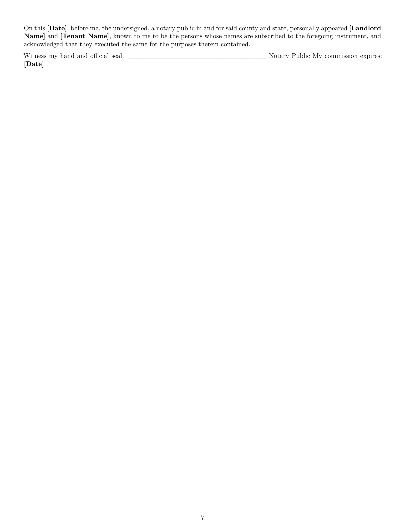 Preview page 7 of Free Wyoming commercial lease agreement template