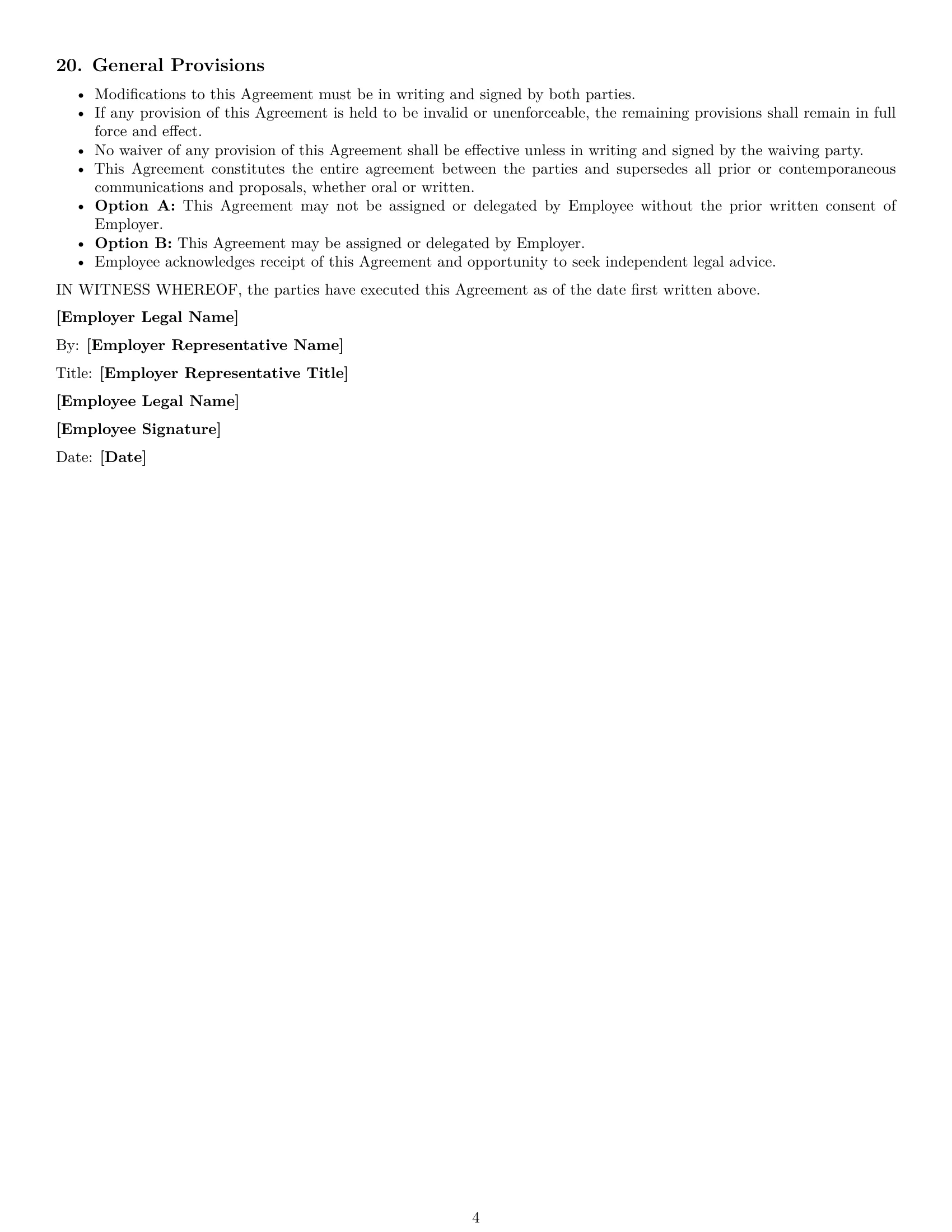 Preview page 4 of Free Montana sales representative employment contract template