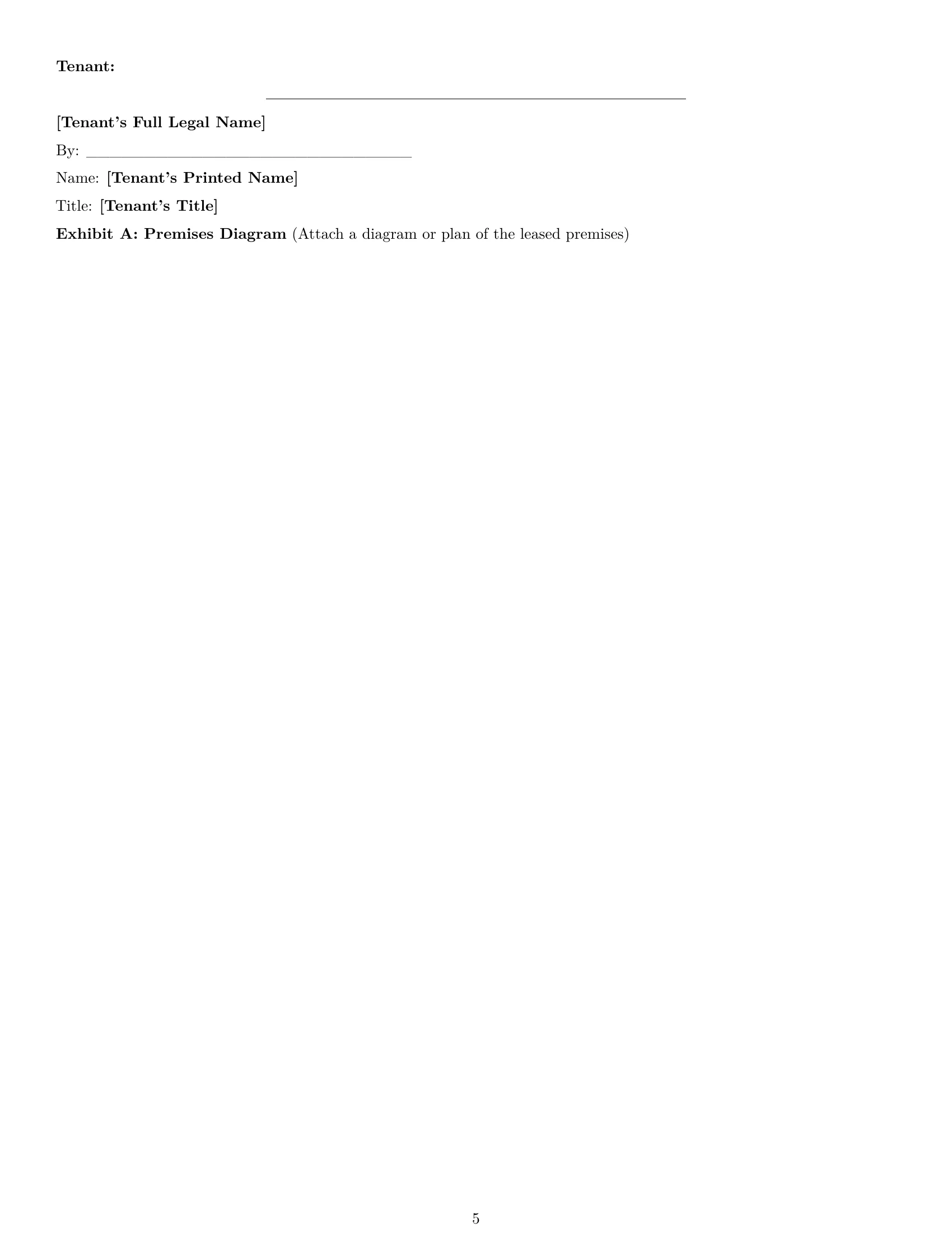 Preview page 5 of Free Nevada office lease agreement template