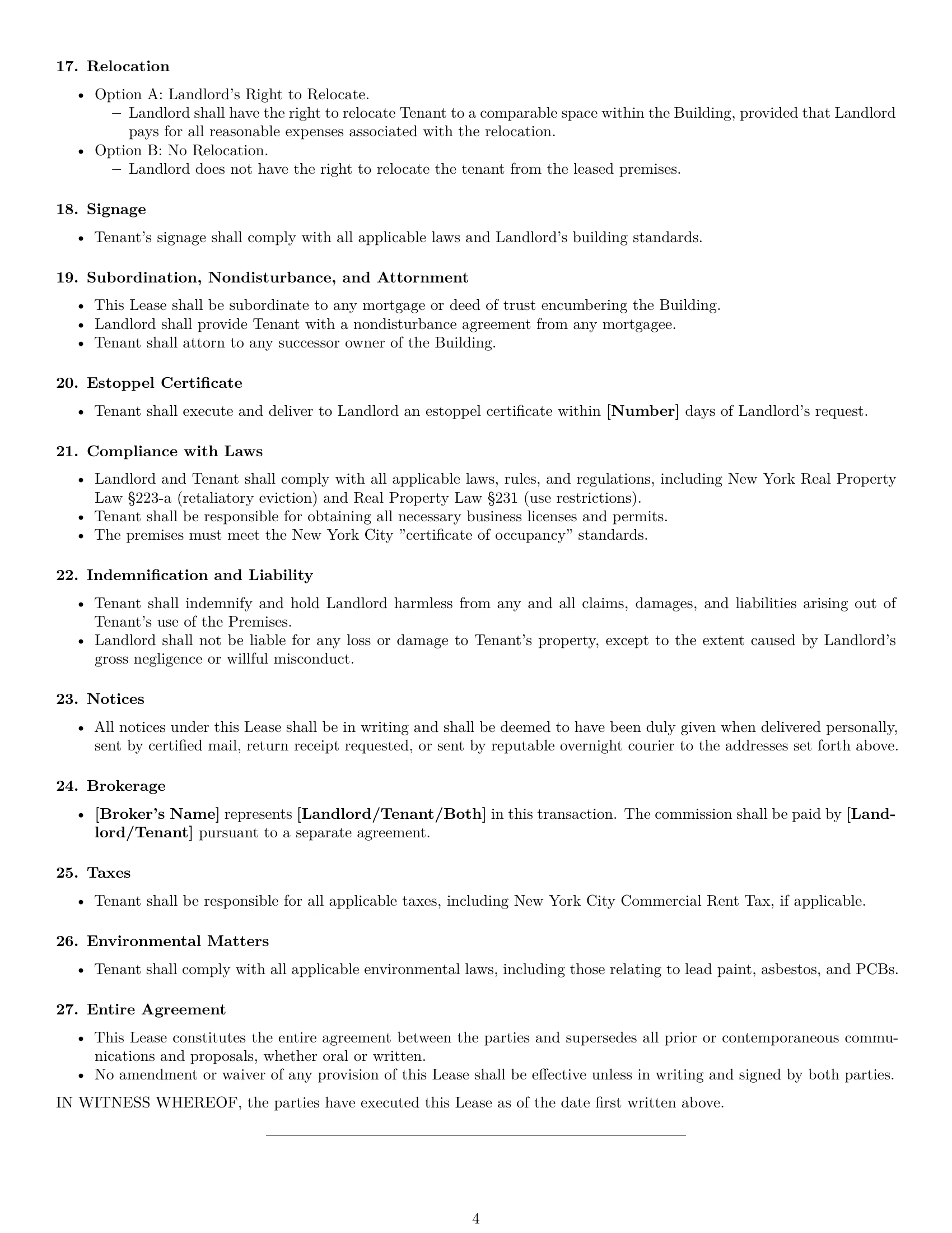 Preview page 4 of Free New York office lease agreement template