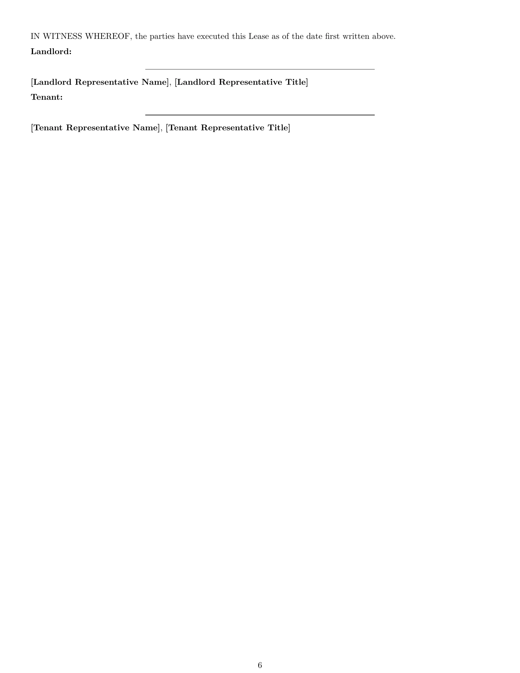 Preview page 6 of Free Virginia office lease agreement template