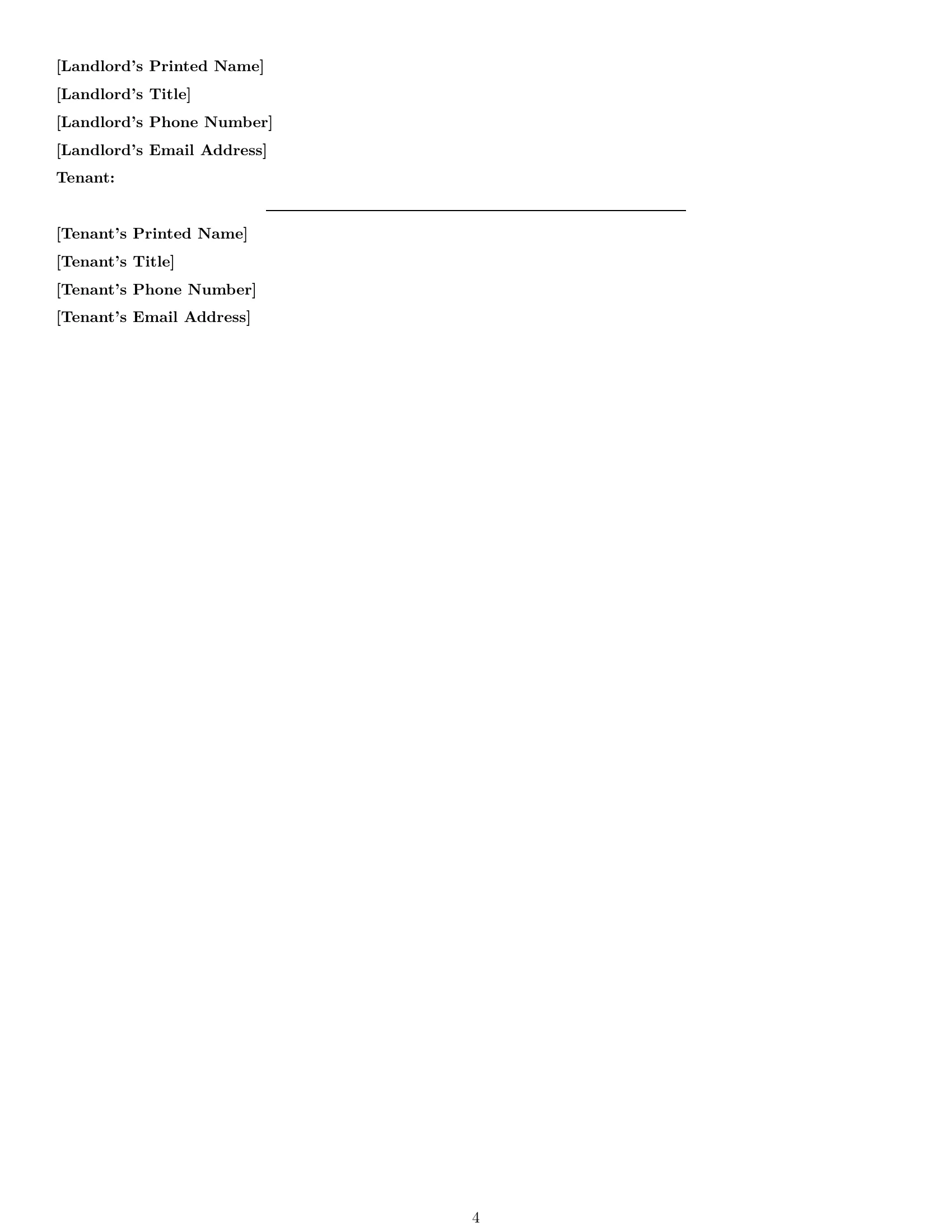 Preview page 4 of Free California office lease agreement template