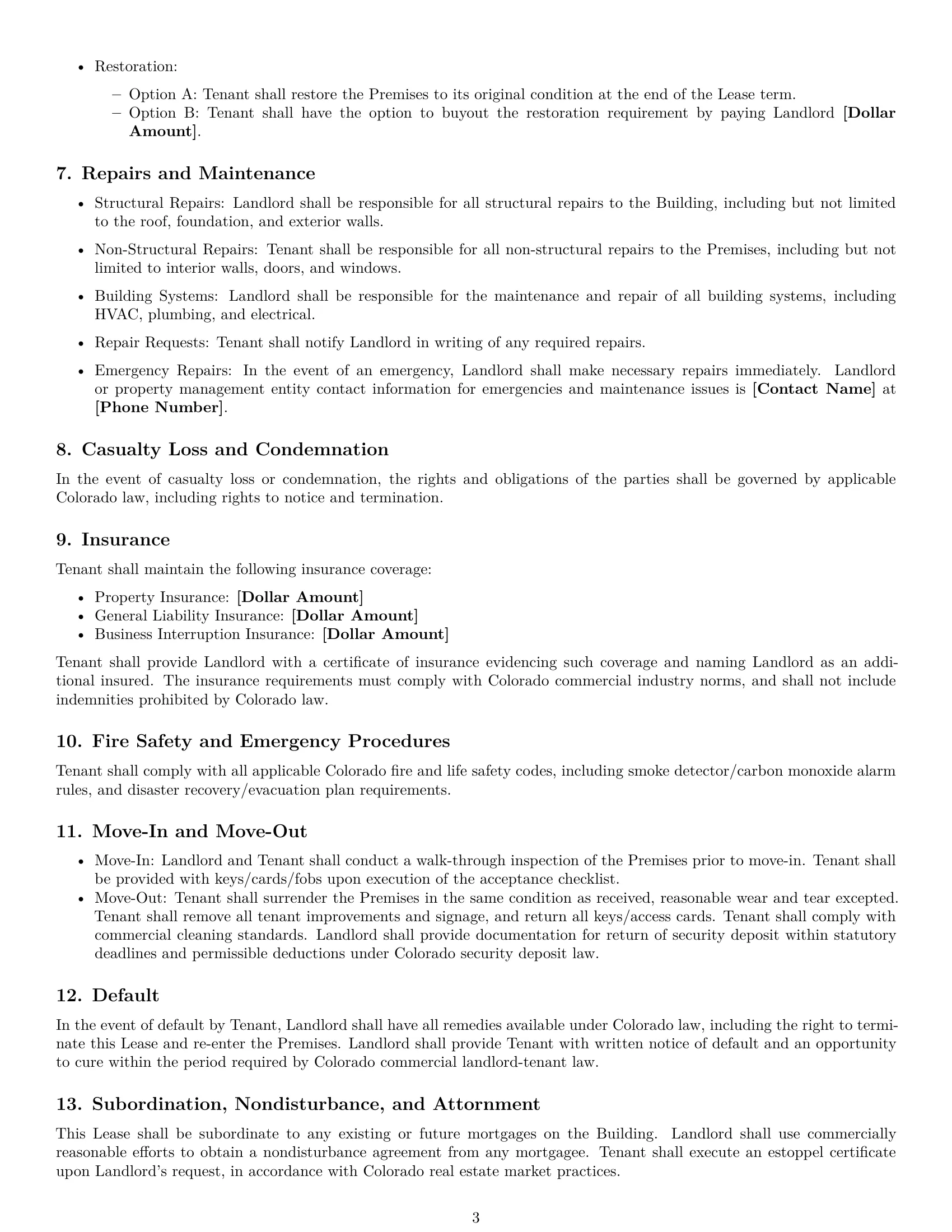 Preview page 3 of Free Colorado office lease agreement template