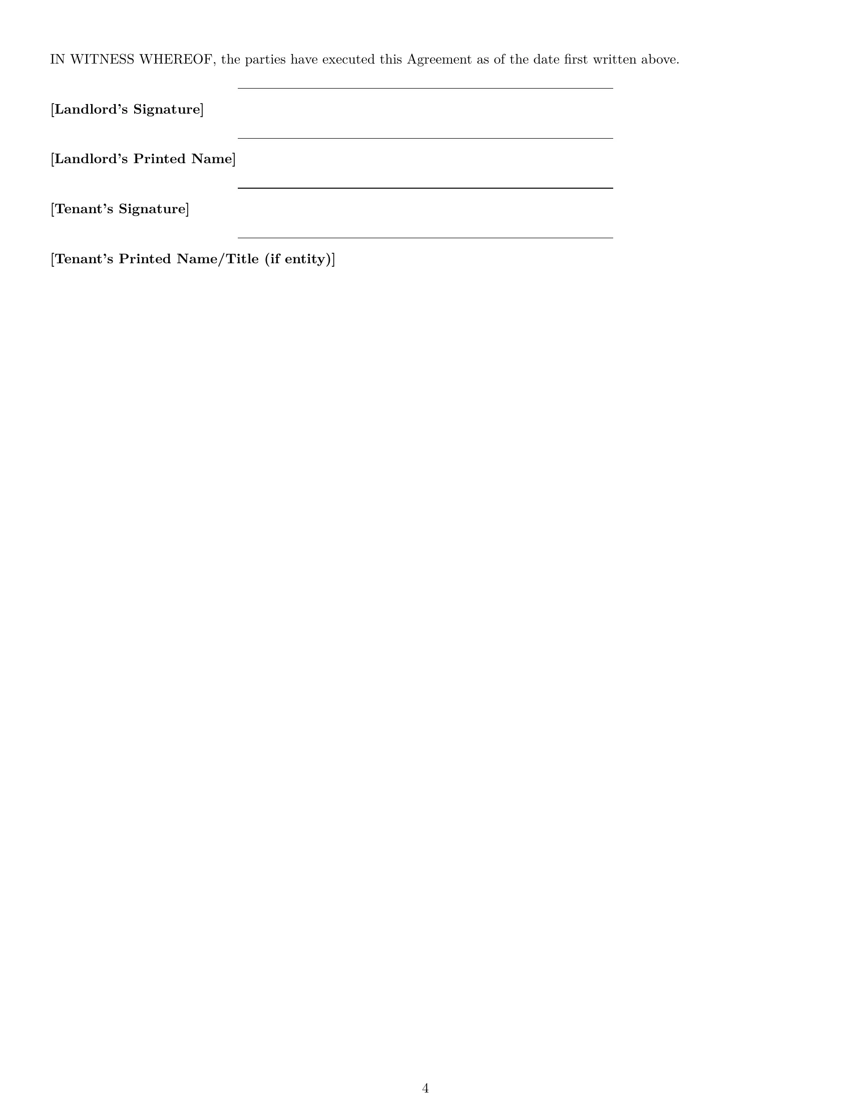 Preview page 4 of Free Kentucky retail lease agreement template