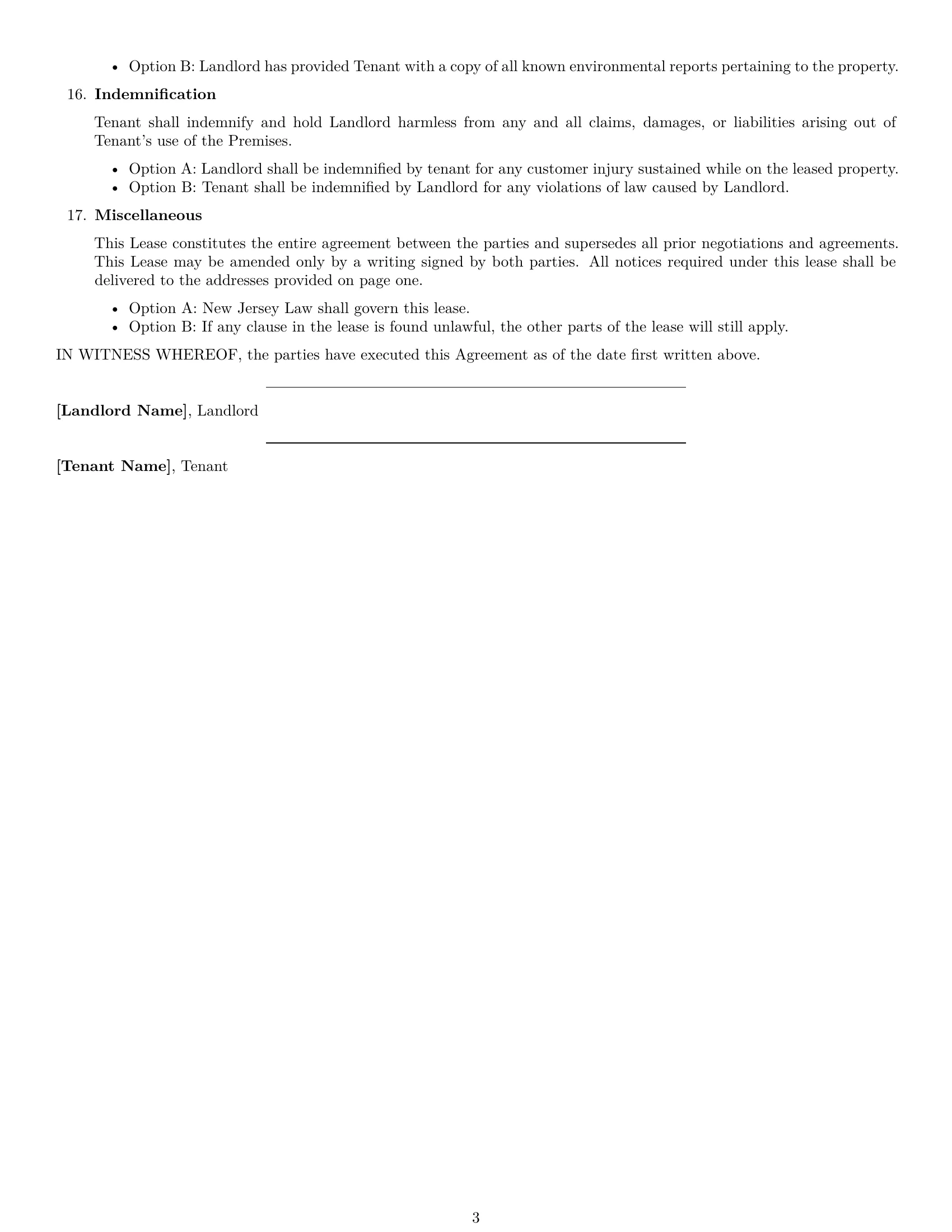 Preview page 3 of Free New Jersey retail lease agreement template