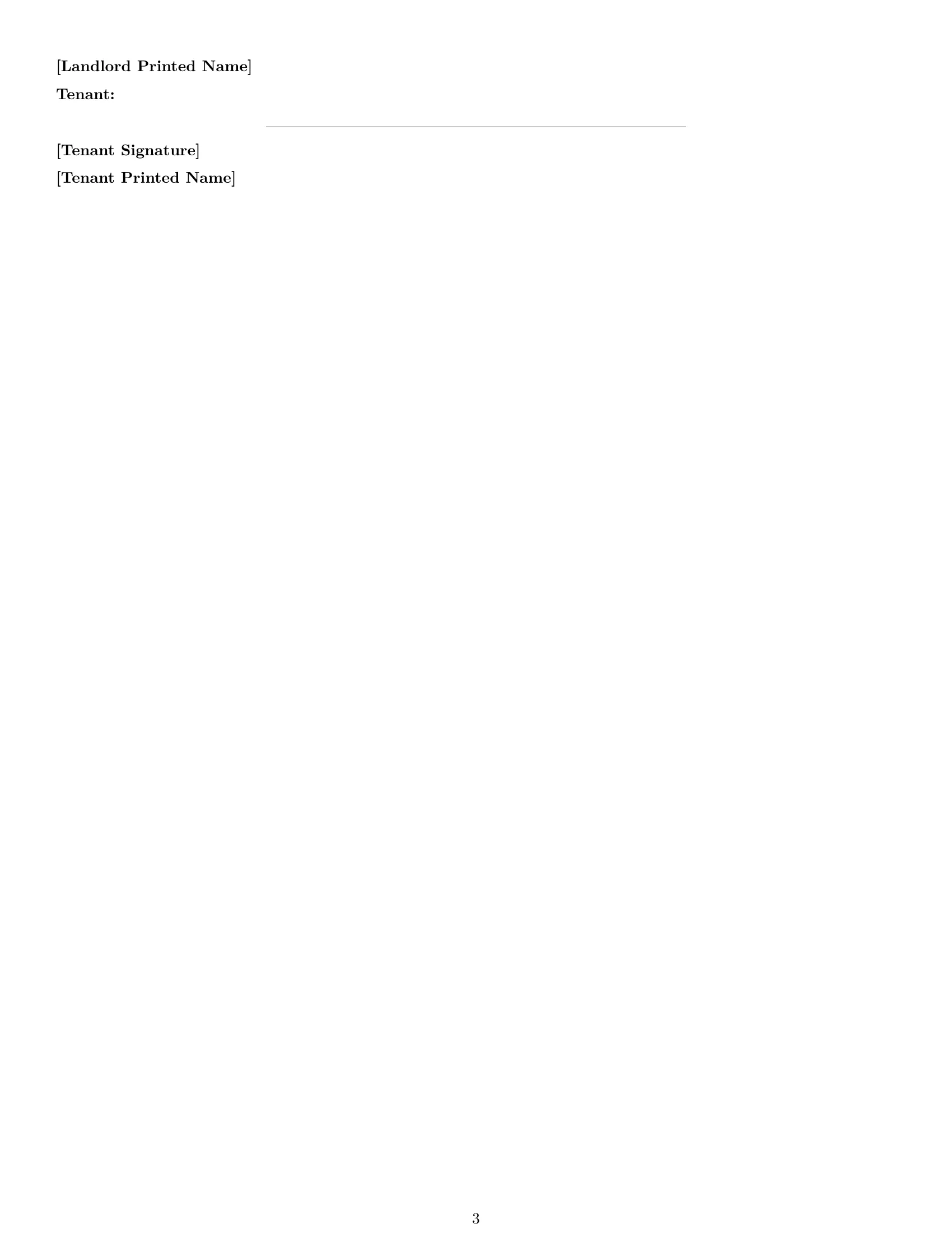 Preview page 3 of Free Washington retail lease agreement template
