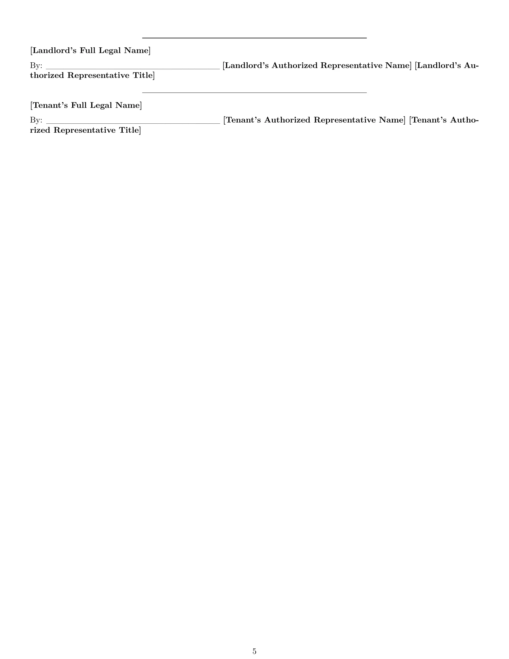 Preview page 5 of Free Texas warehouse lease agreement template