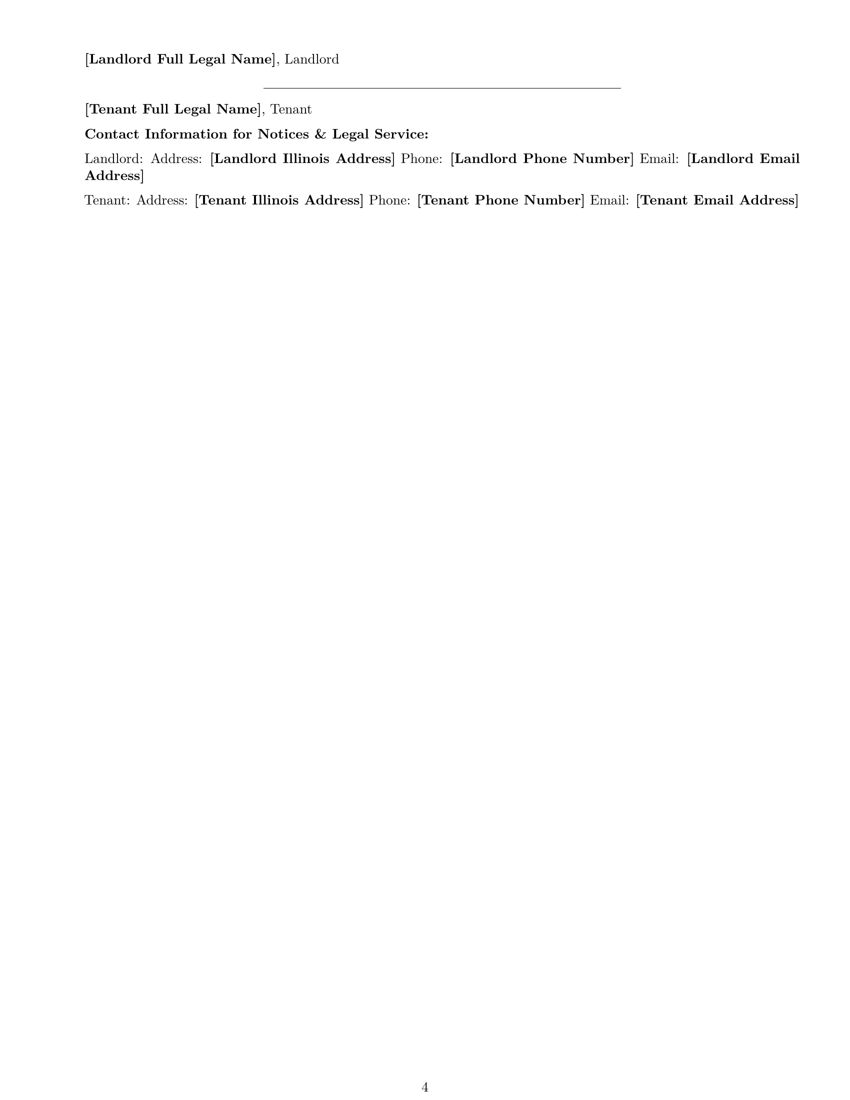 Preview page 4 of Free Illinois restaurant lease agreement template