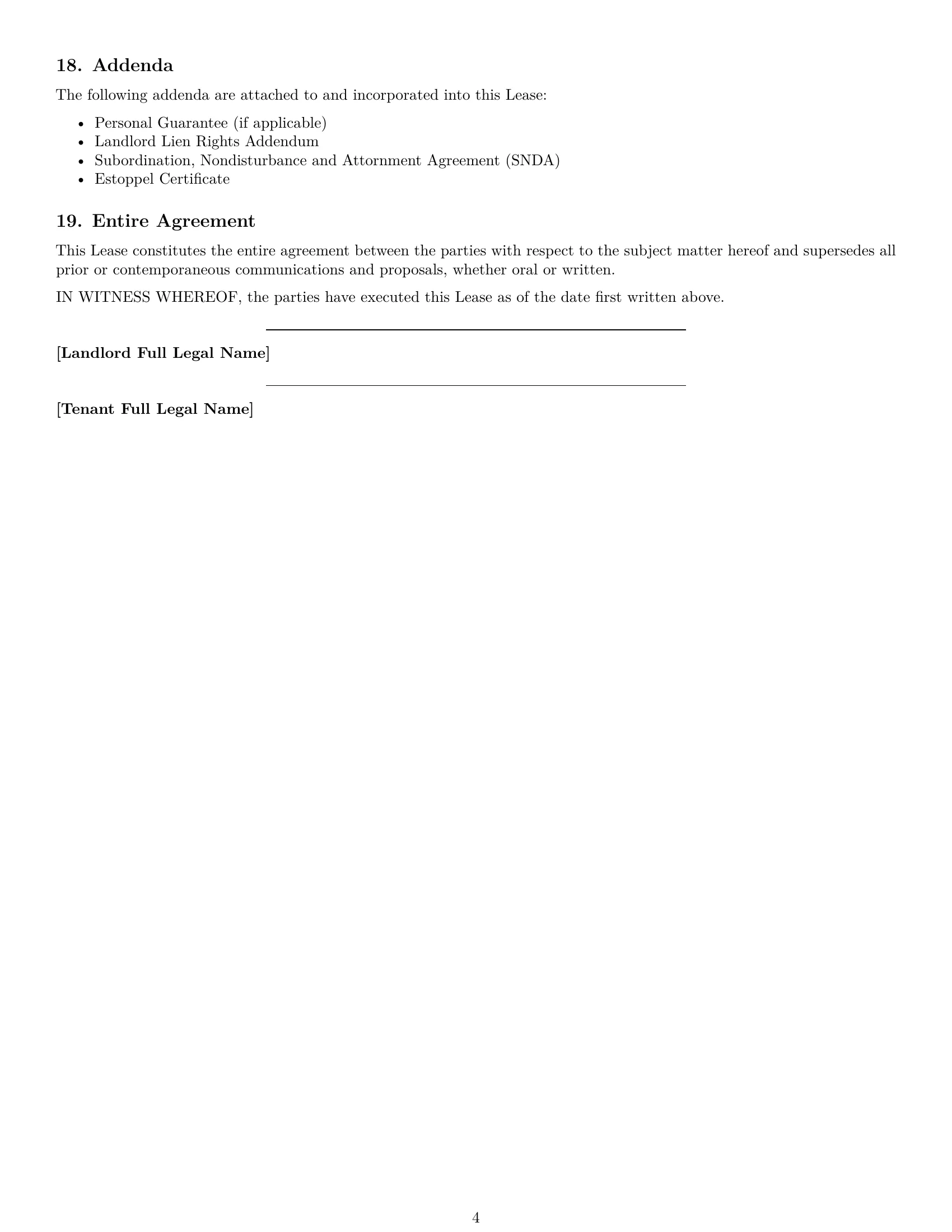 Preview page 4 of Free Indiana restaurant lease agreement template