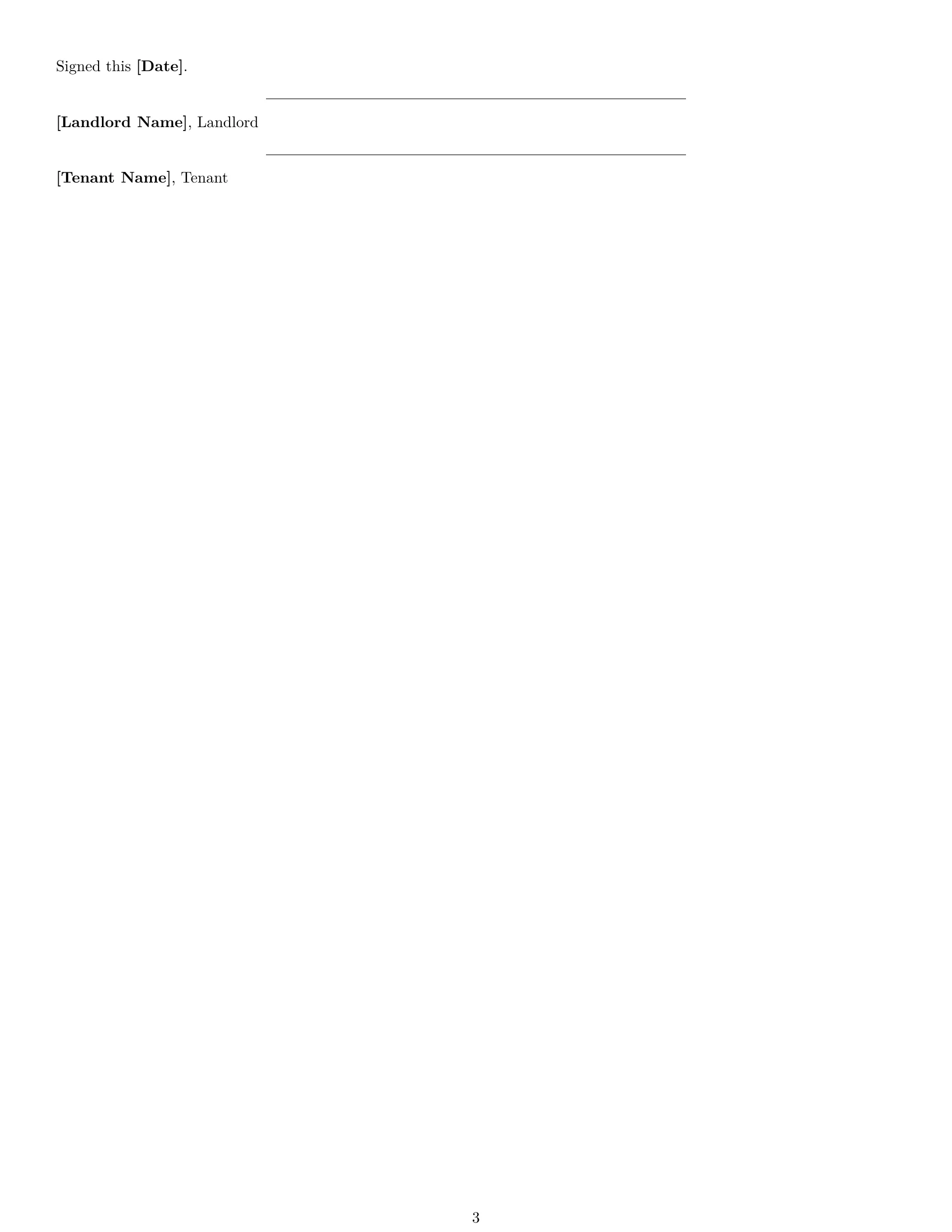 Preview page 3 of Free Louisiana restaurant lease agreement template
