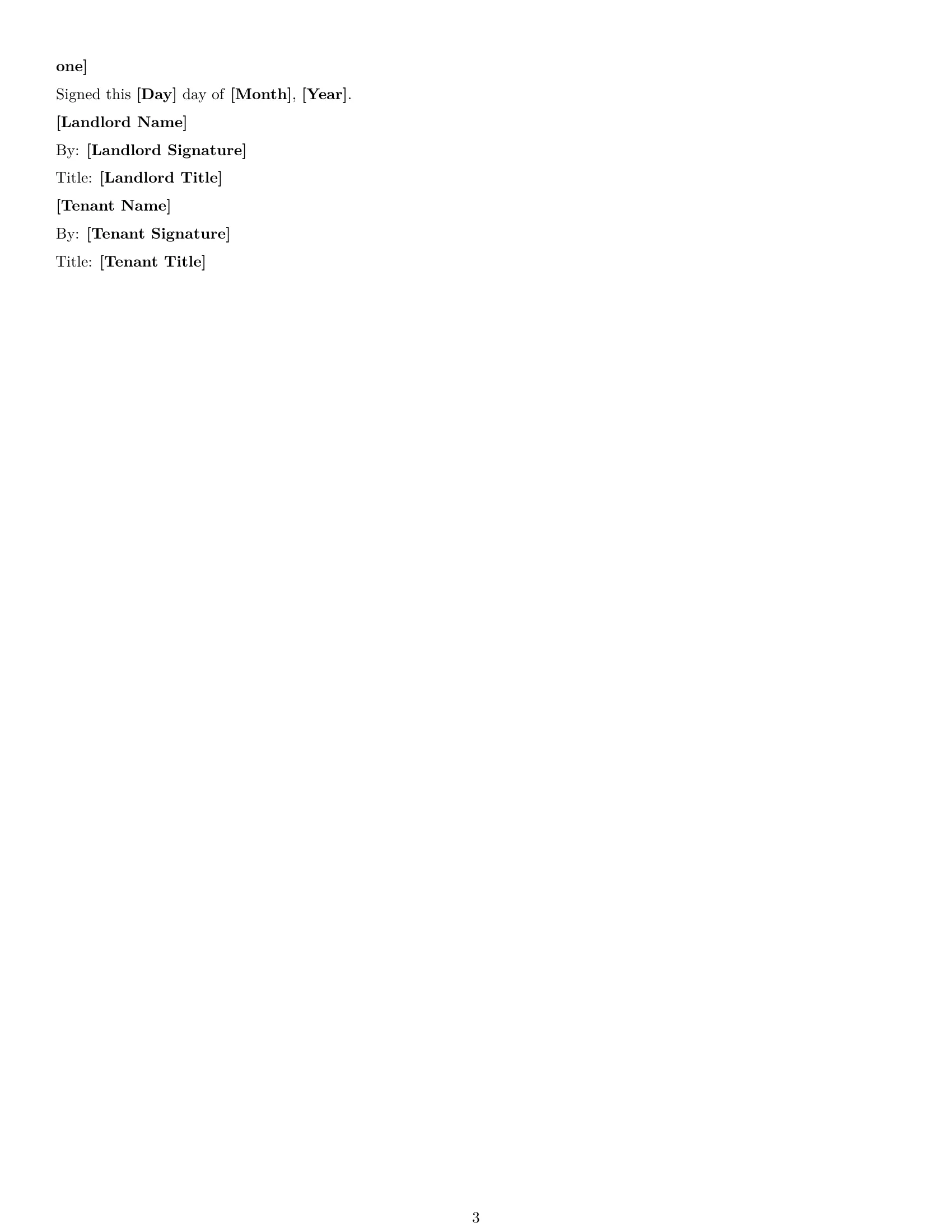 Preview page 3 of Free California restaurant lease agreement template