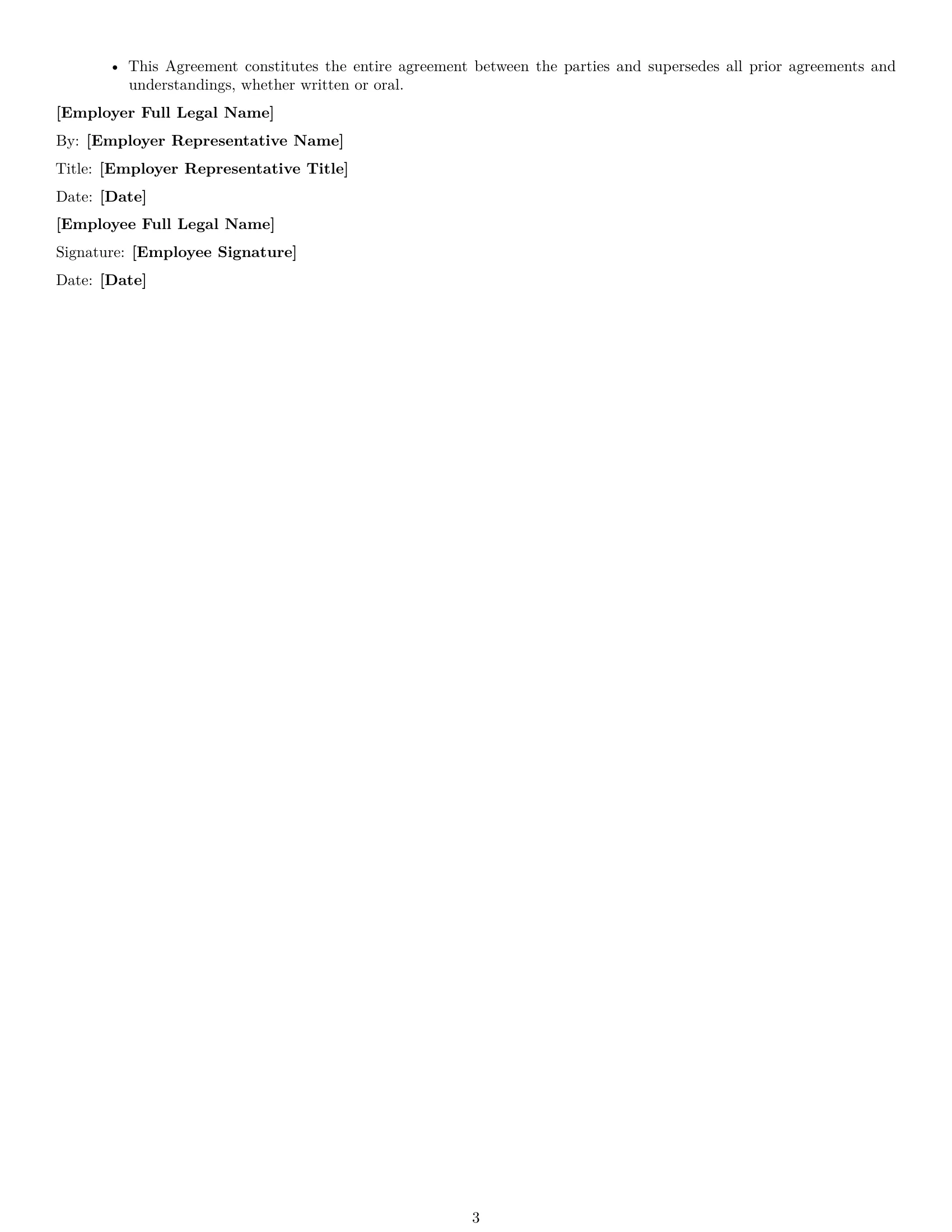 Preview page 3 of Free Hawaii customer service representative employment contract template